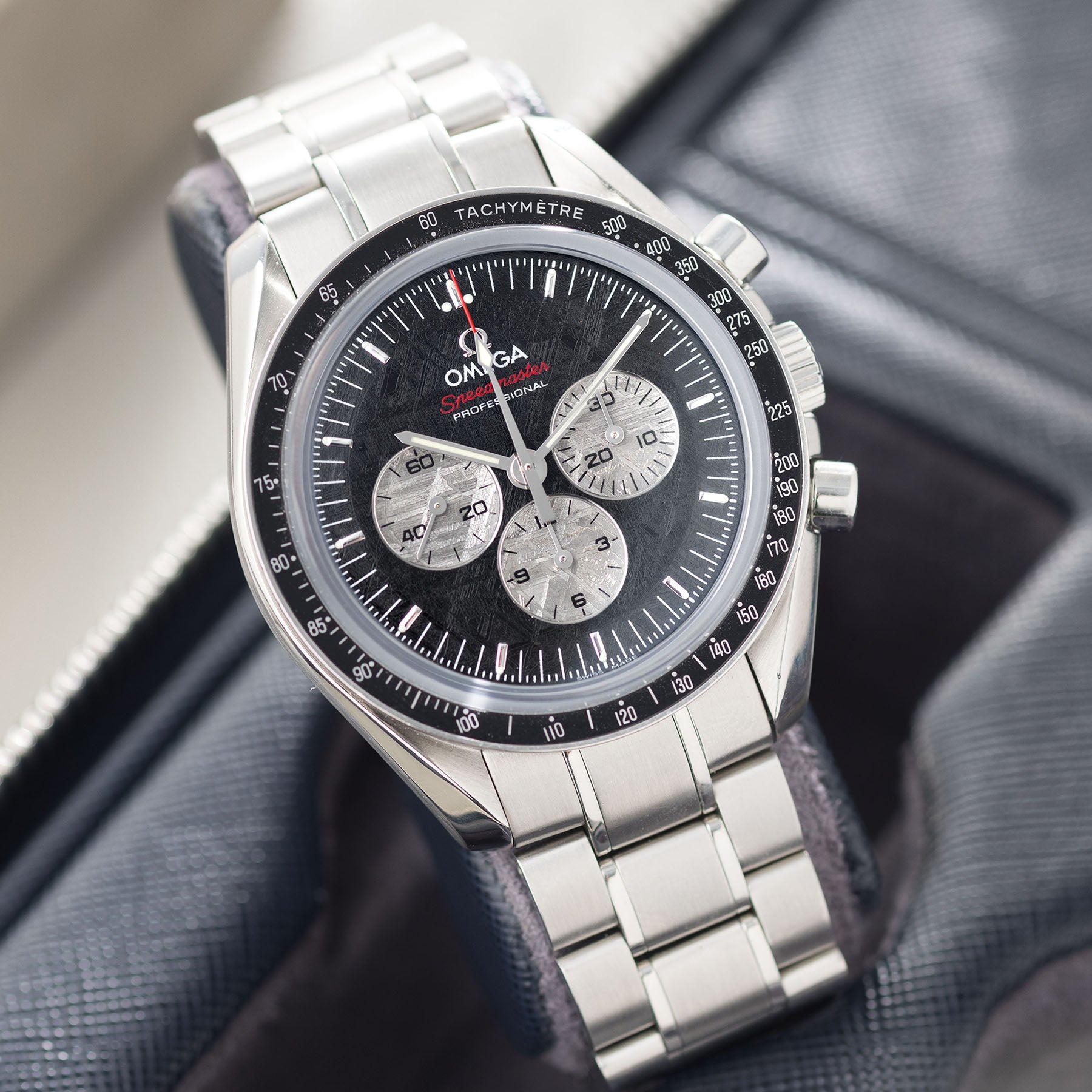 Omega Speedmaster Apollo Soyuz Anniversary Edition Meteorite