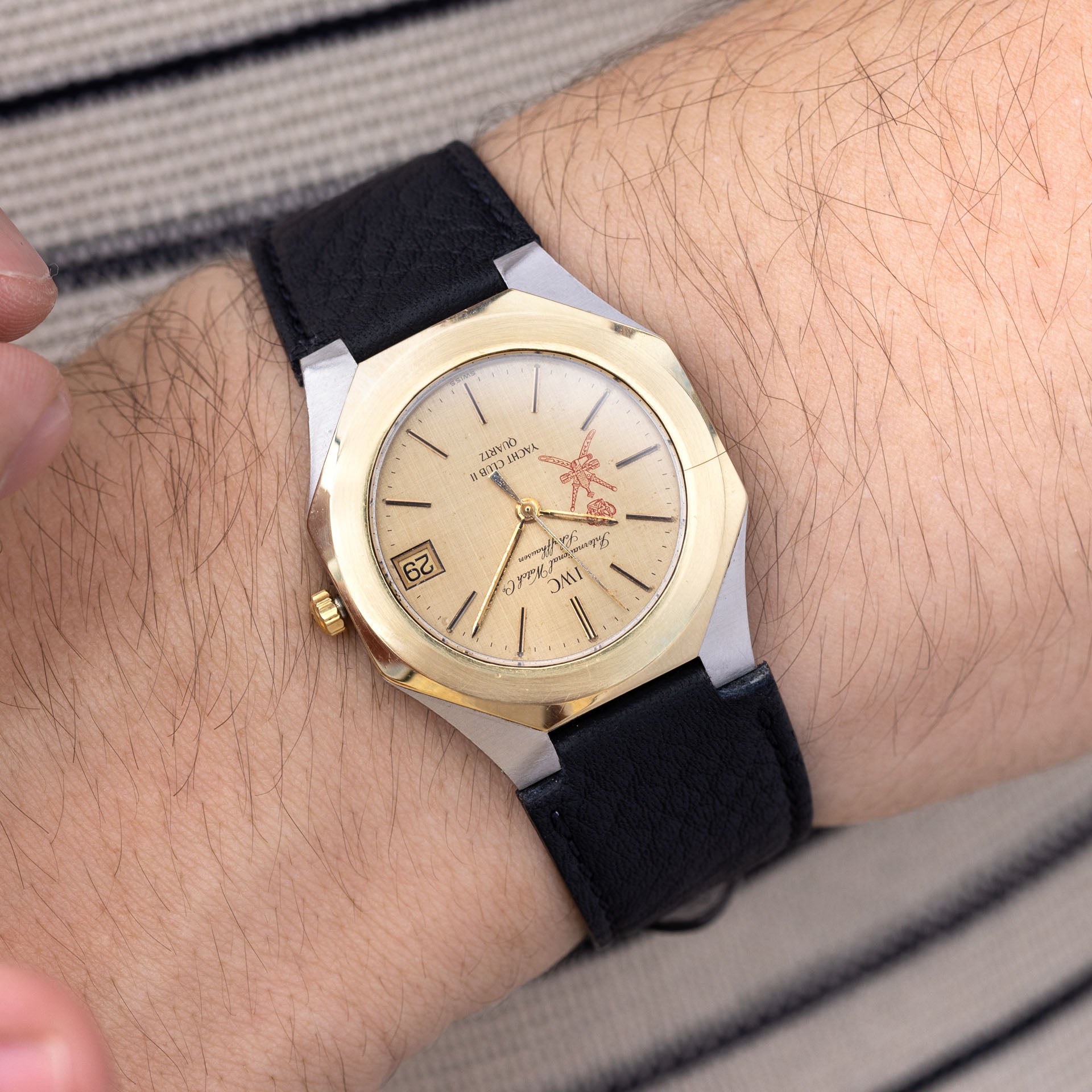 IWC Yacht Club 3311 Steel and Gold Khanjar Dial