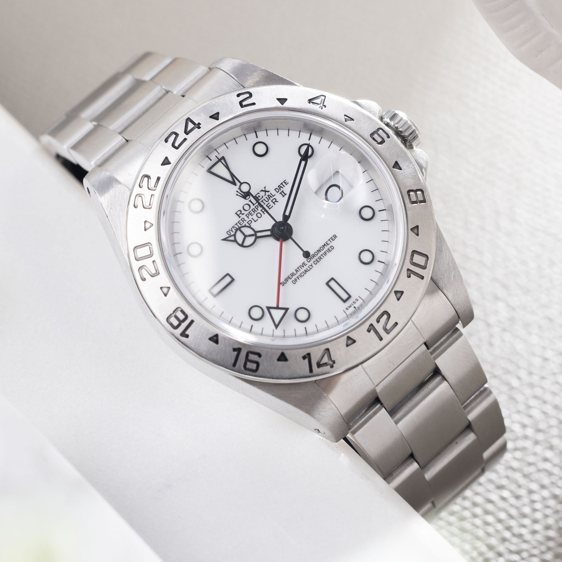Rolex Explorer 16570 White Swiss-Only Dial