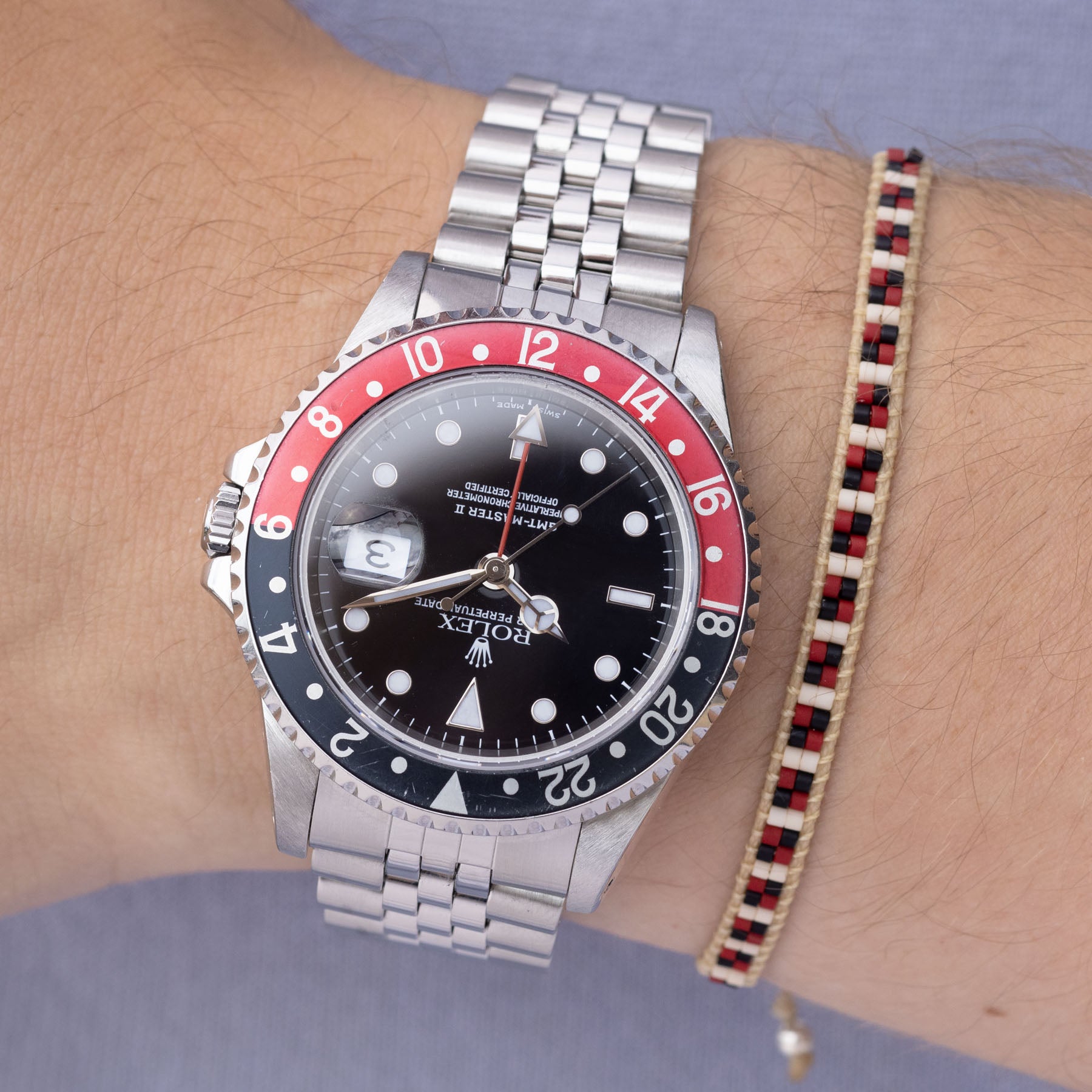 Rolex GMT-Master 16710 Faded Coke Bezel 'Swiss Made' Dial