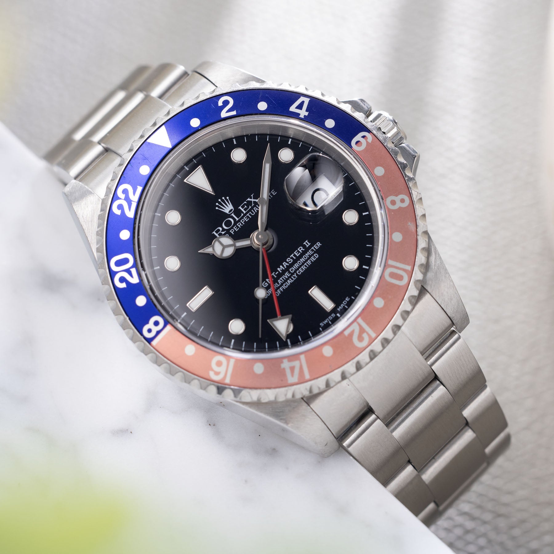 Rolex GMT-Master 16710 Pepsi Bezel 'Swiss Made' Dial
