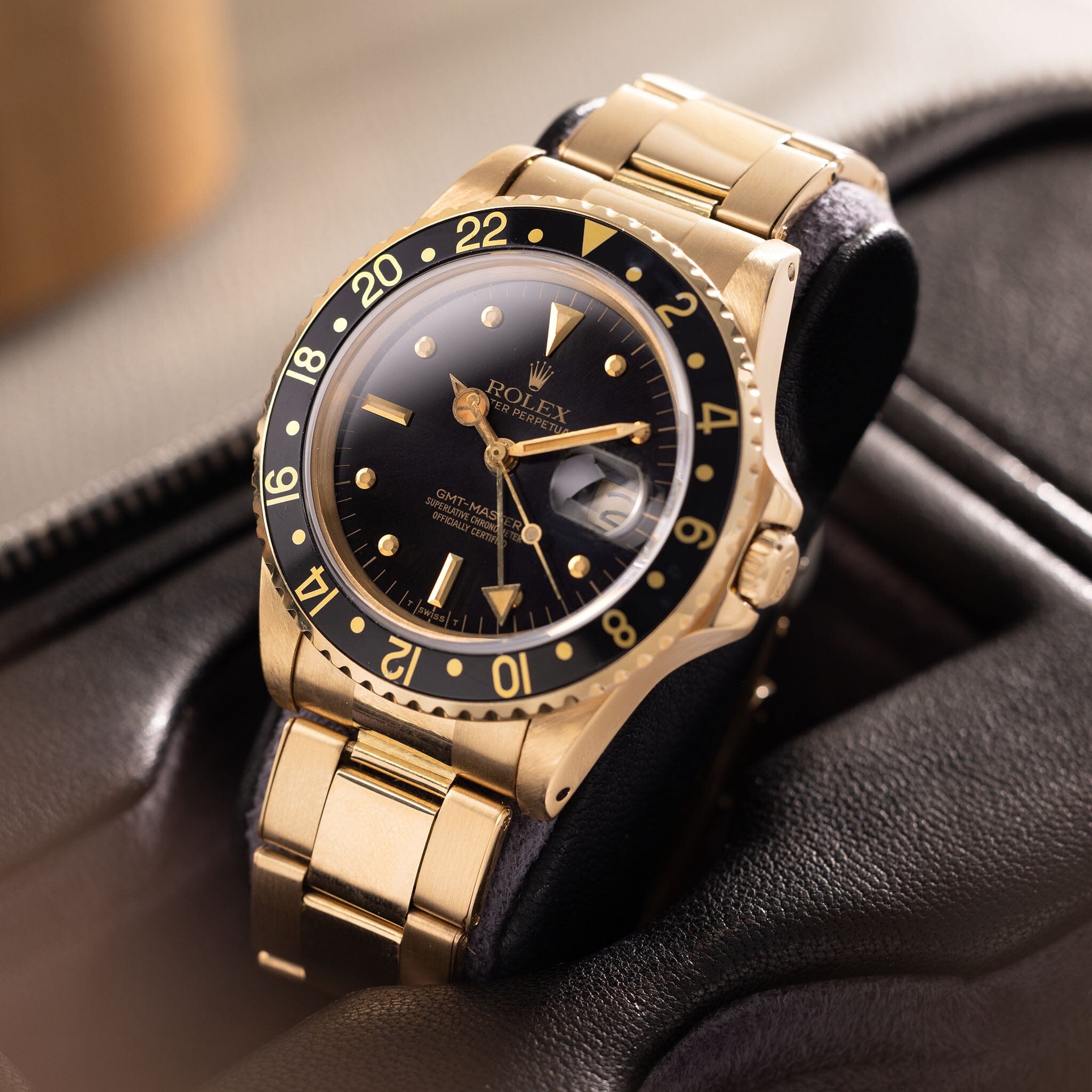 Rolex gmt master on sale black and gold