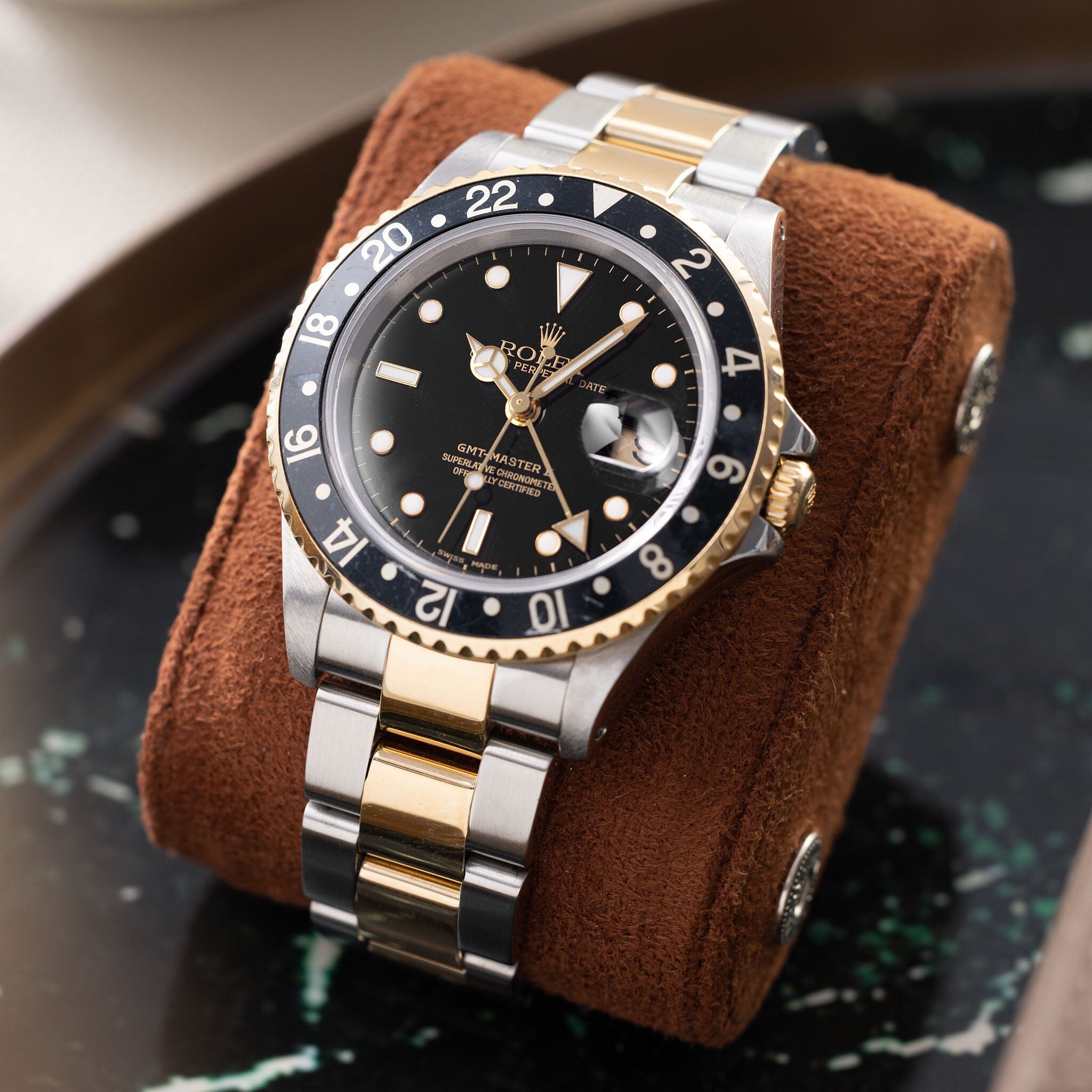 melodisk Windswept Wow Rolex GMT-Master 2 16713 Black Dial – Bulang and Sons