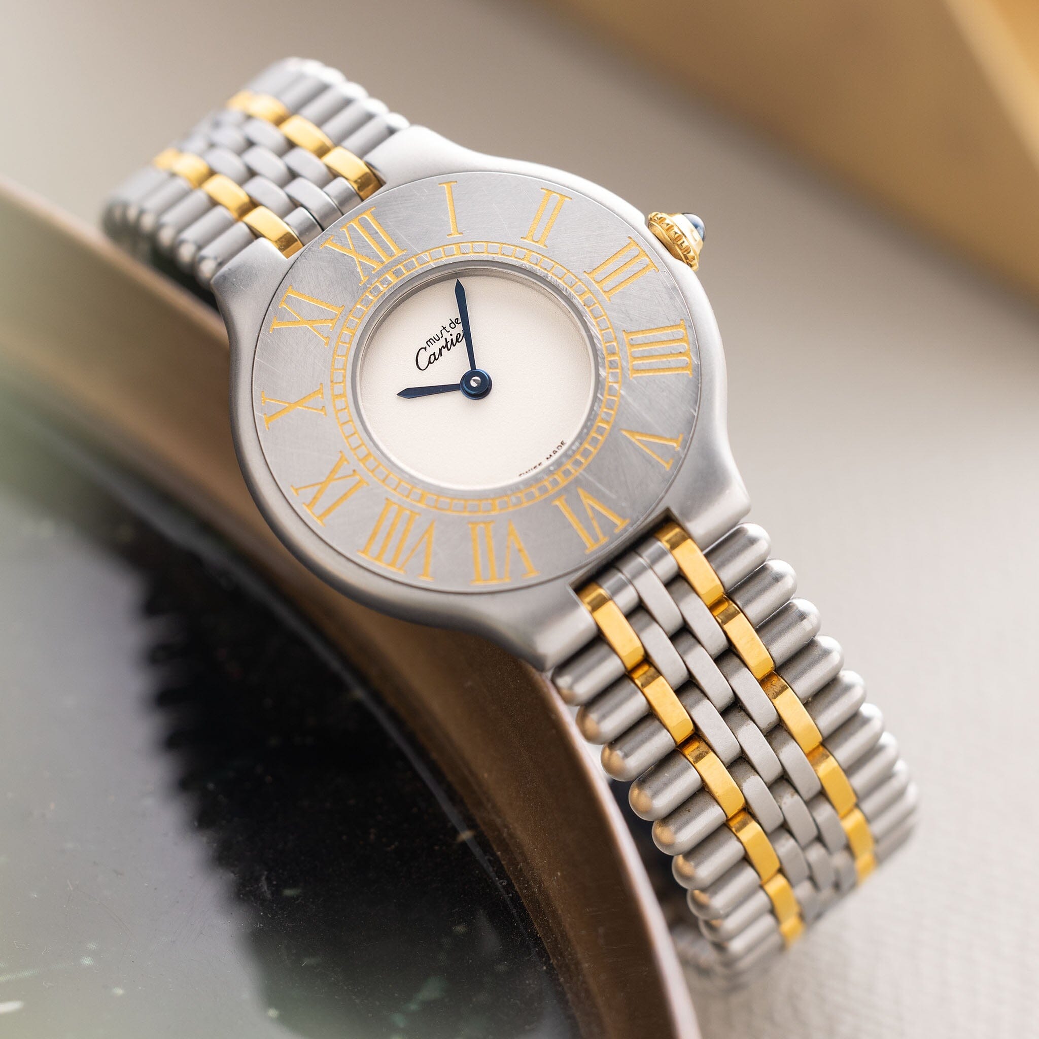 Cartier Tank Louis Yellow Gold Quartz Wrist Watch at 1stDibs
