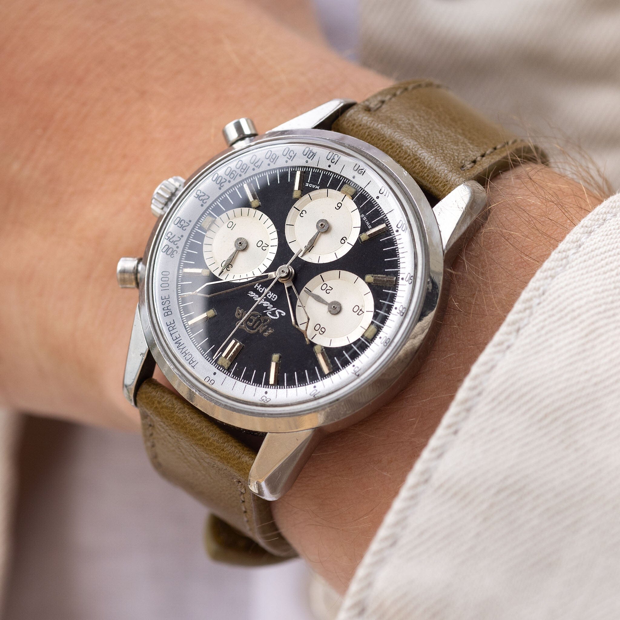 Enicar Sherpa Graph Mk1 Sterling Moss Chronograph