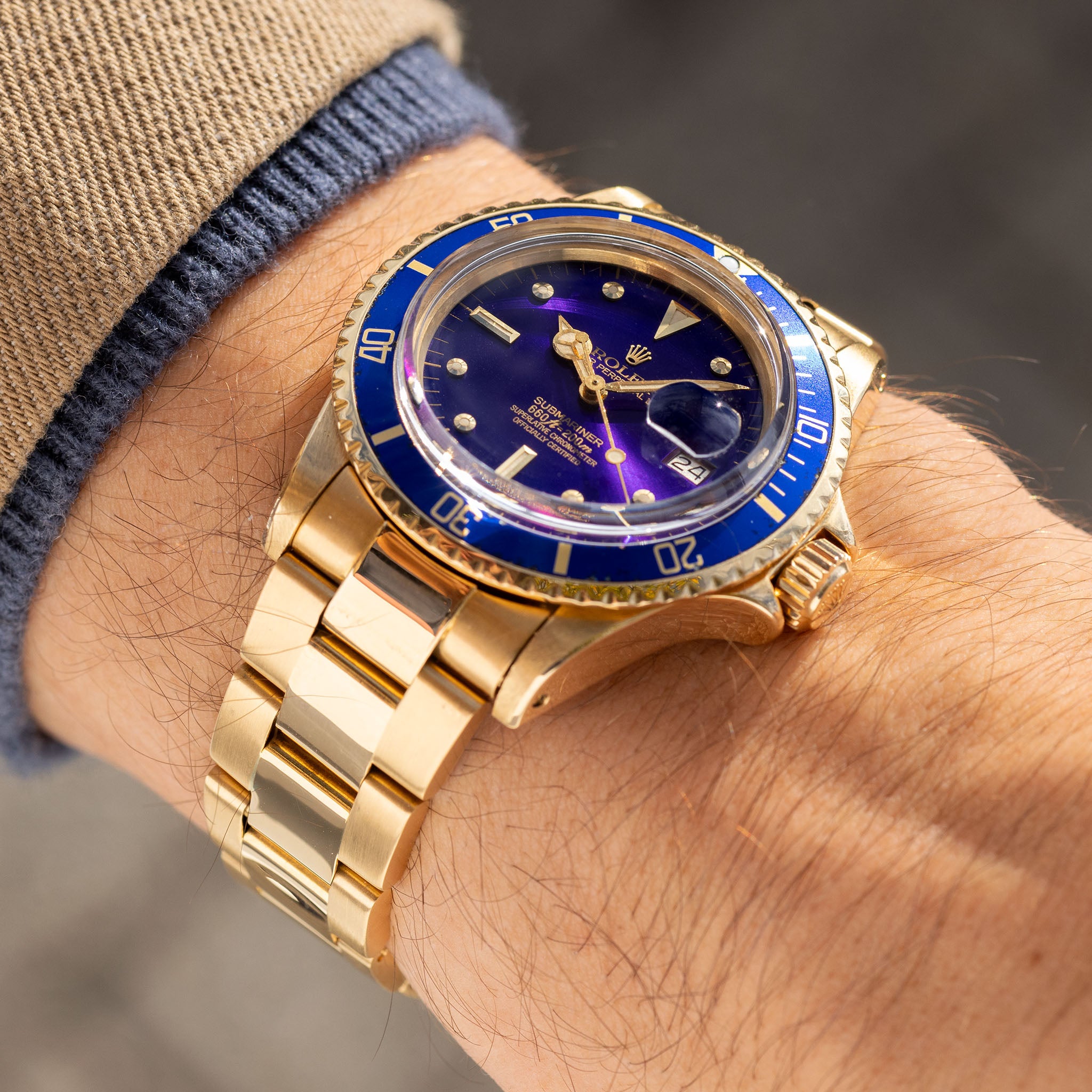 Submariner Gold Blue Rolex Submariner Bicolor Blau Rolex