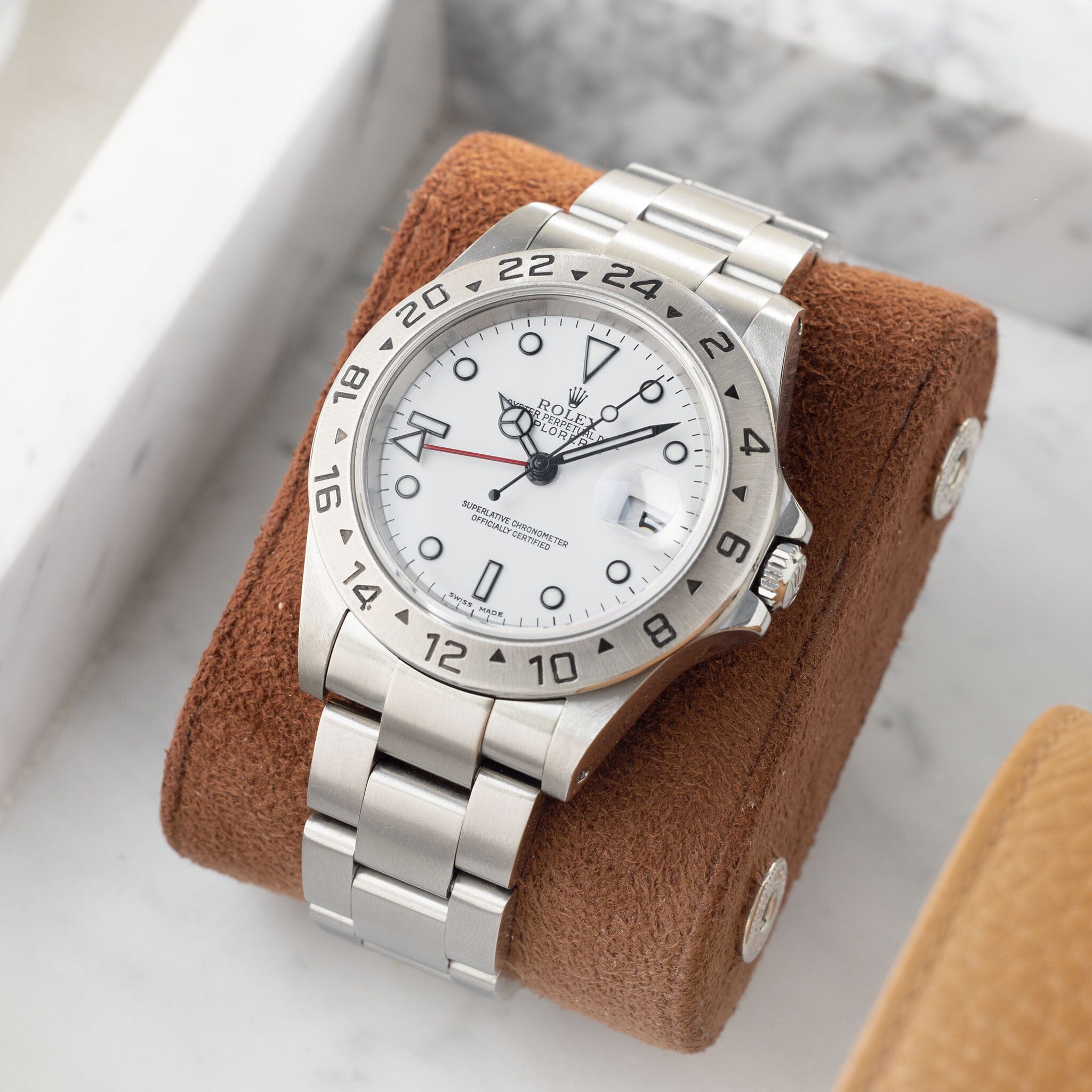 Rolex explorer ii 16570 white Clearance
