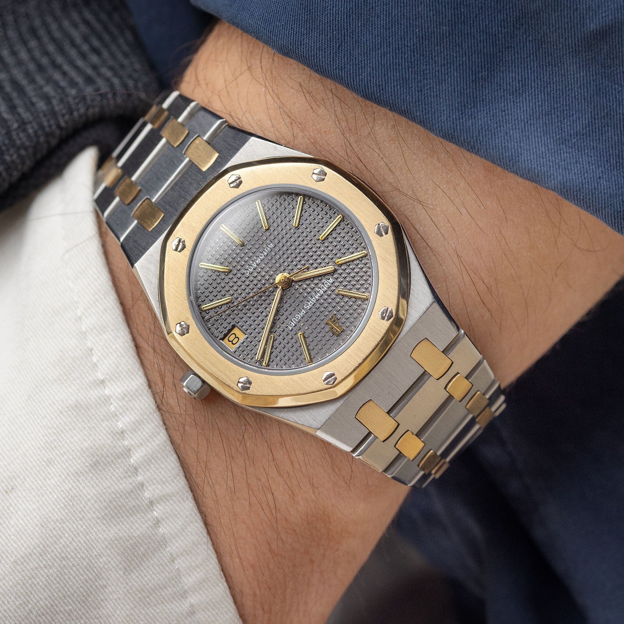 Royal oak watch online gold