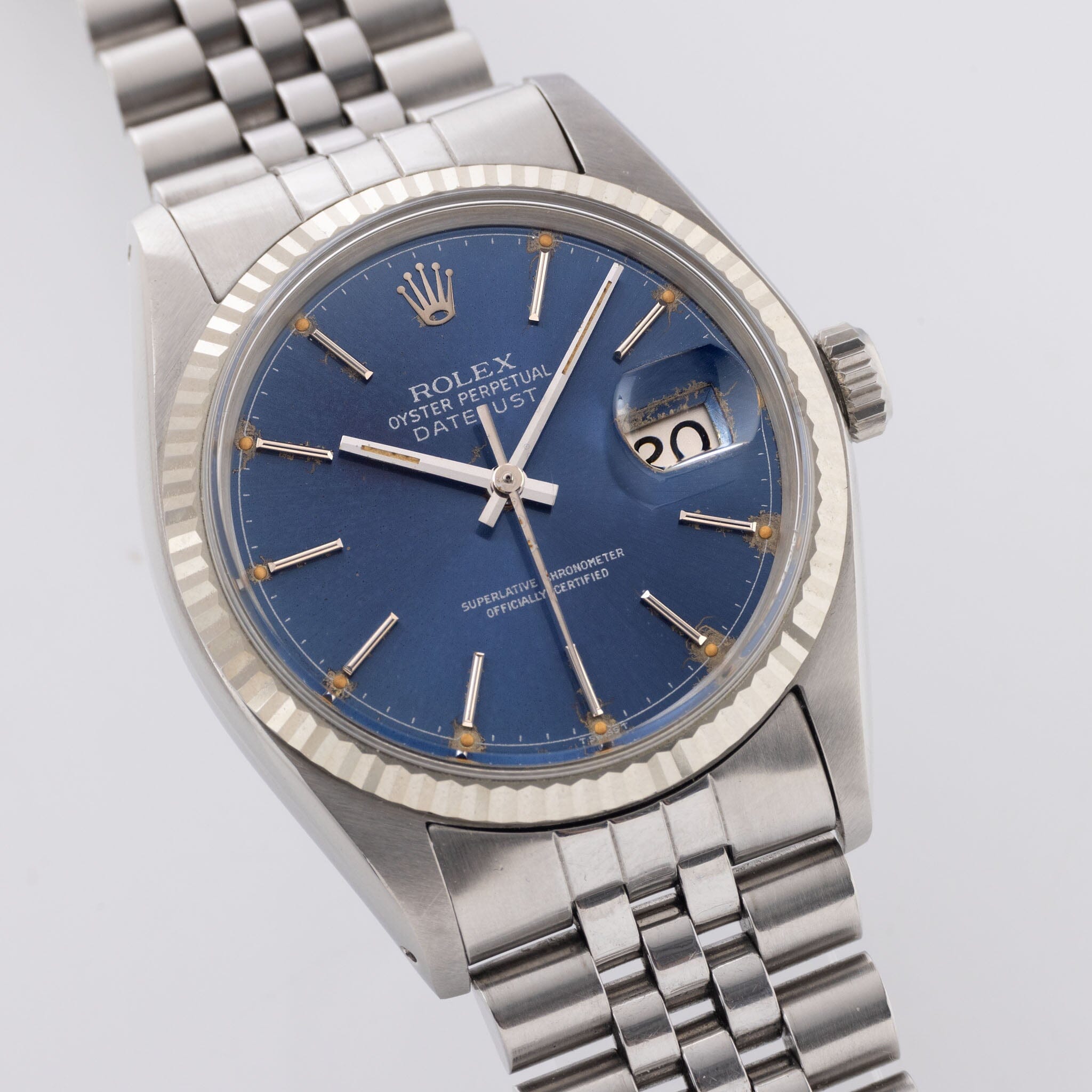 Rolex Datejust 16014 Blue Fried Egg Dial