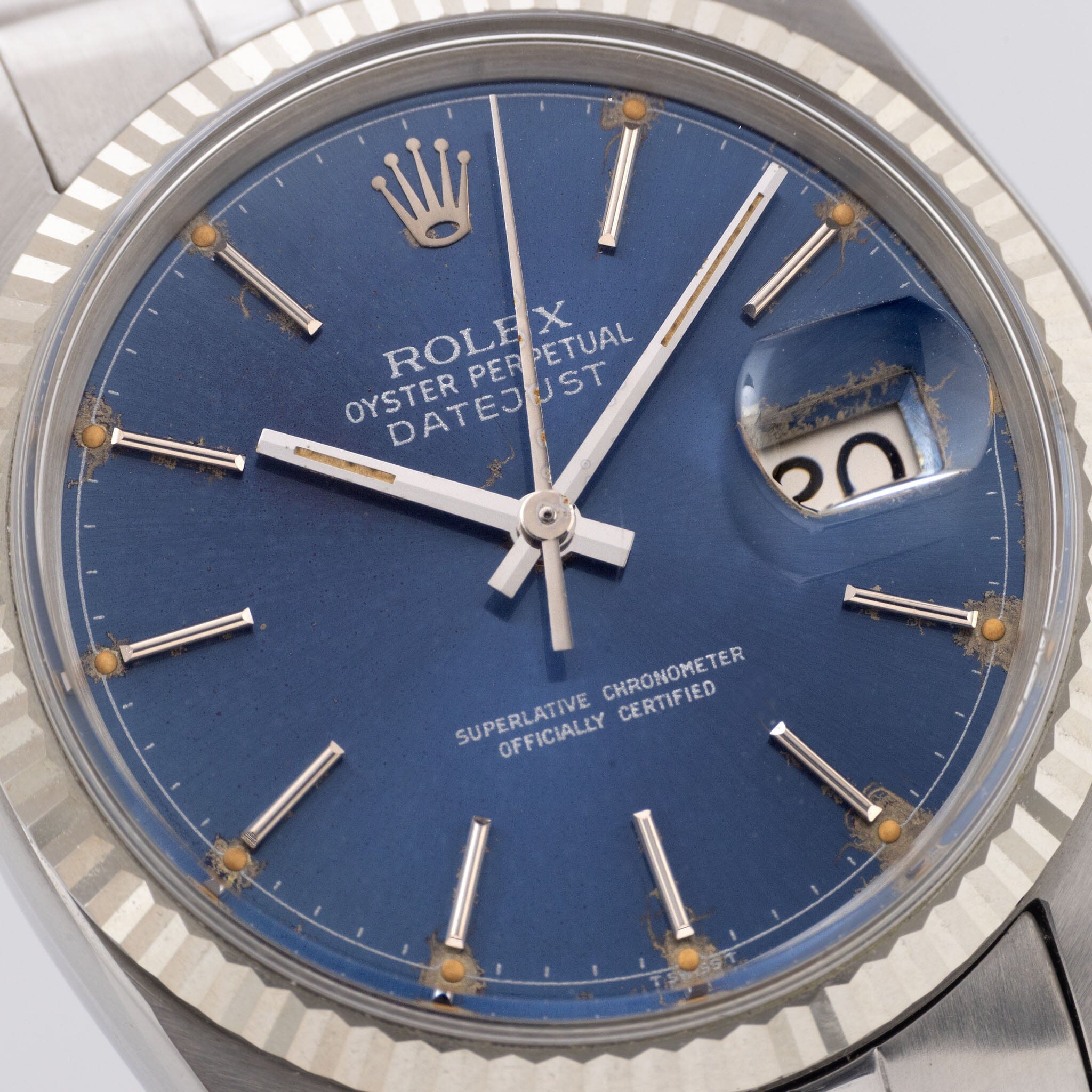 Rolex Datejust 16014 Blue Fried Egg Dial