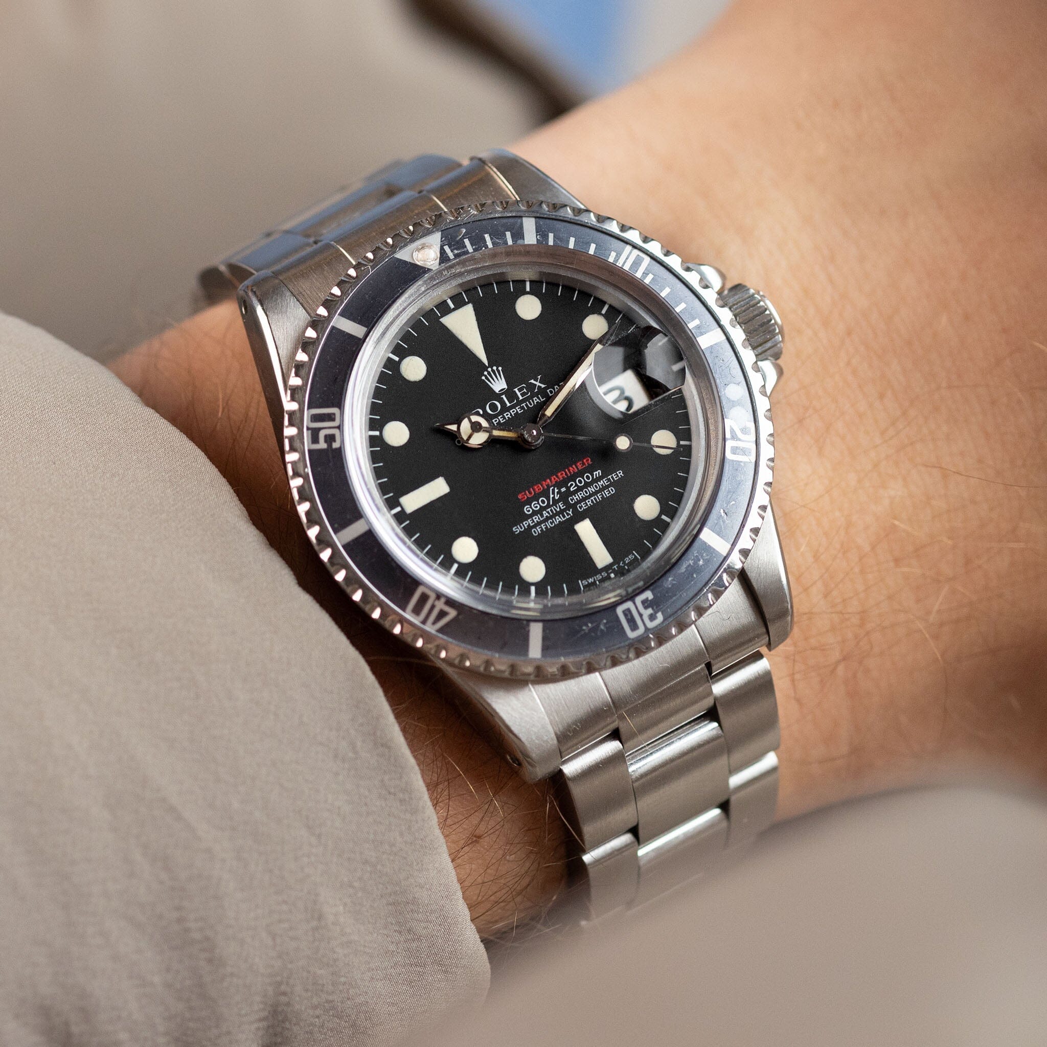 Rolex Submariner Date 1680 Mk4 Red Sub Dial