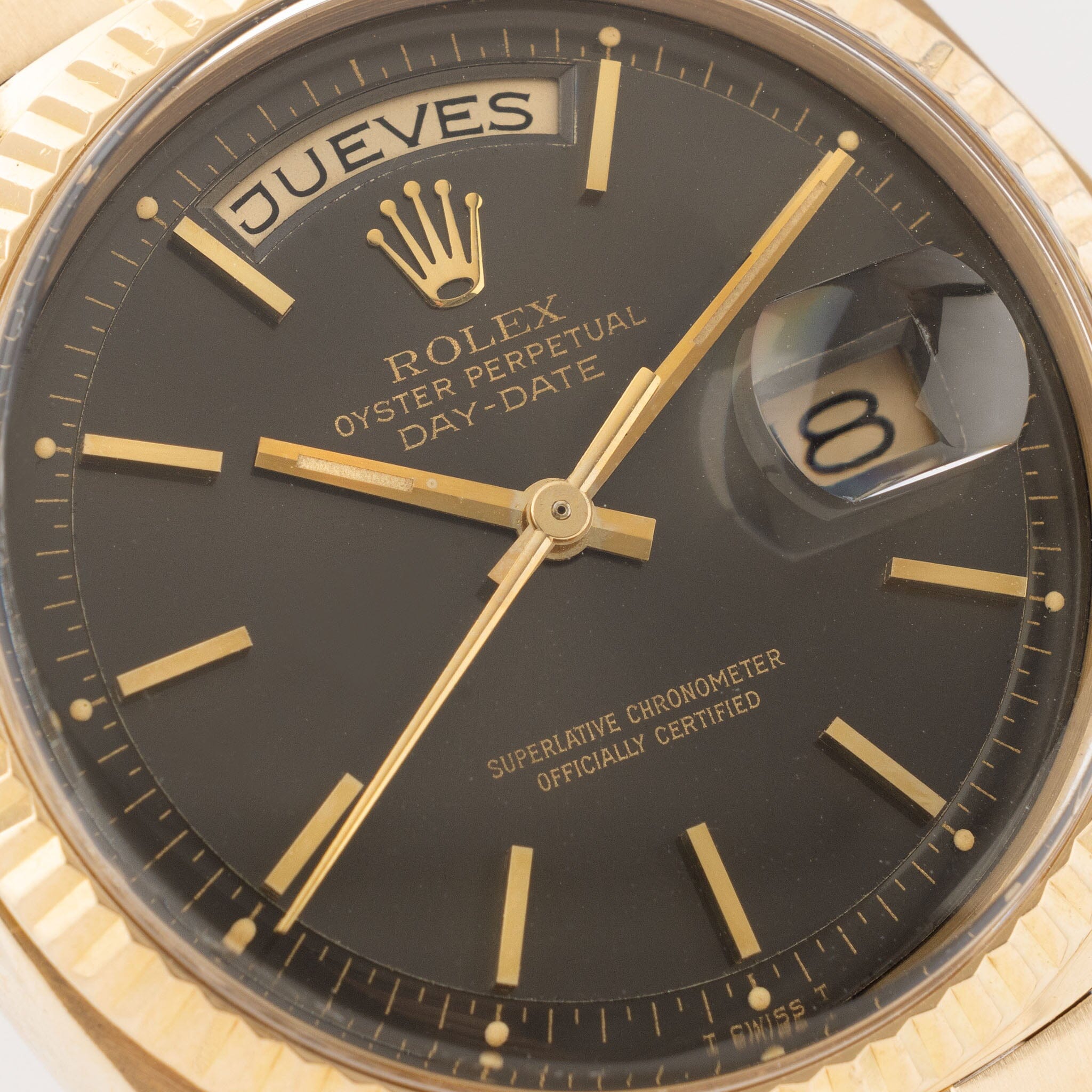 Rolex Day-Date Yellow Gold Grey Colour Change Dial Ref 1803