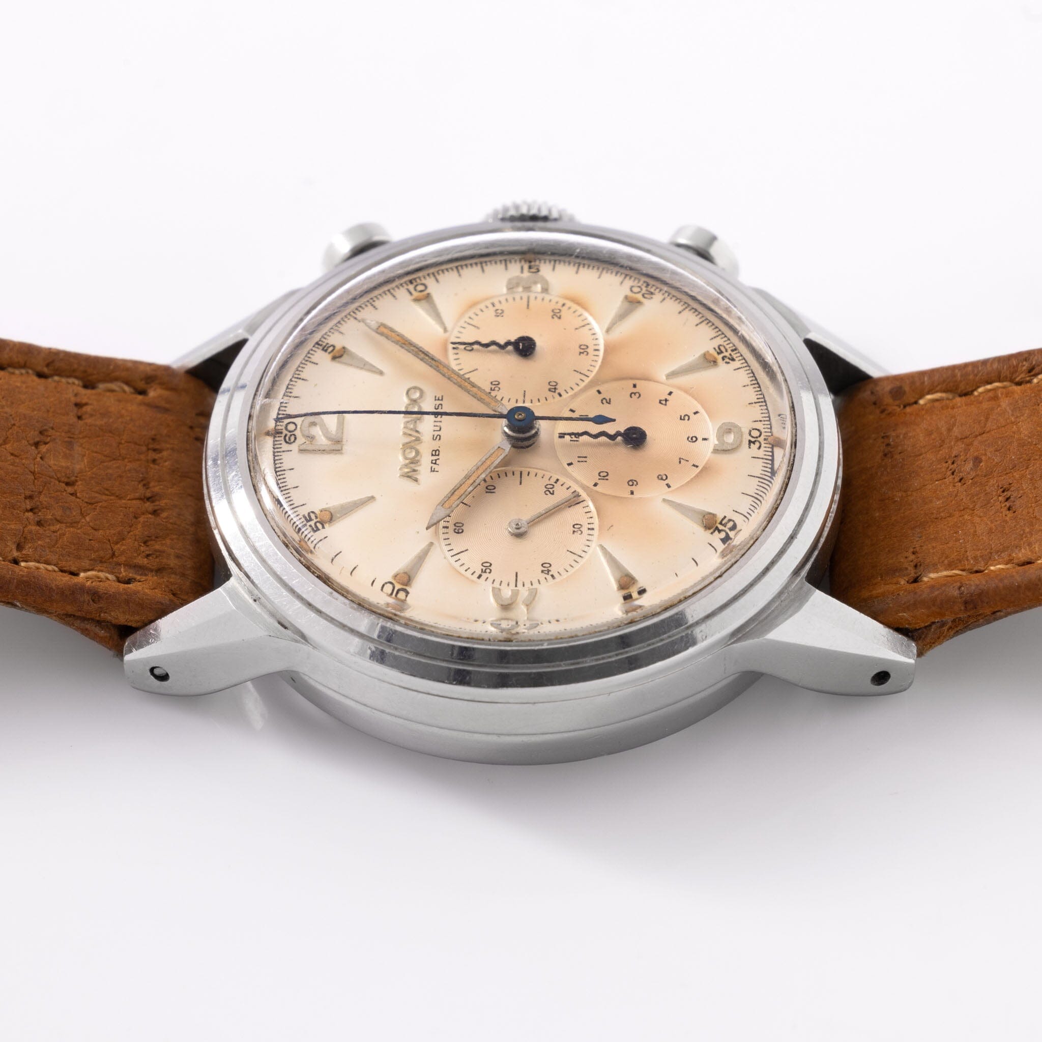 Movado M95 Steel Chronograph “dagger hands” Ref 19038