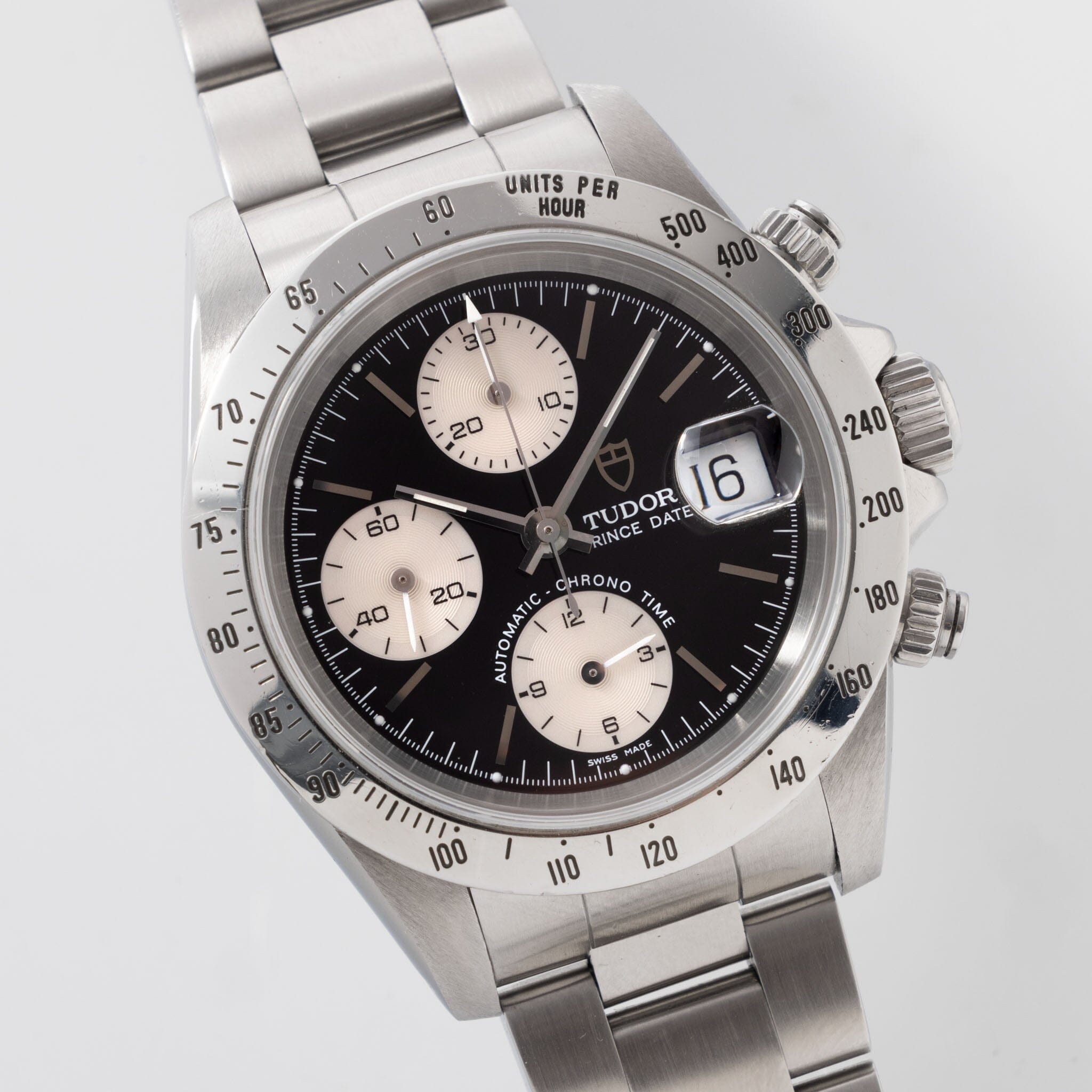 Tudor Prince Date Chronograph Black Dial Ref 79280