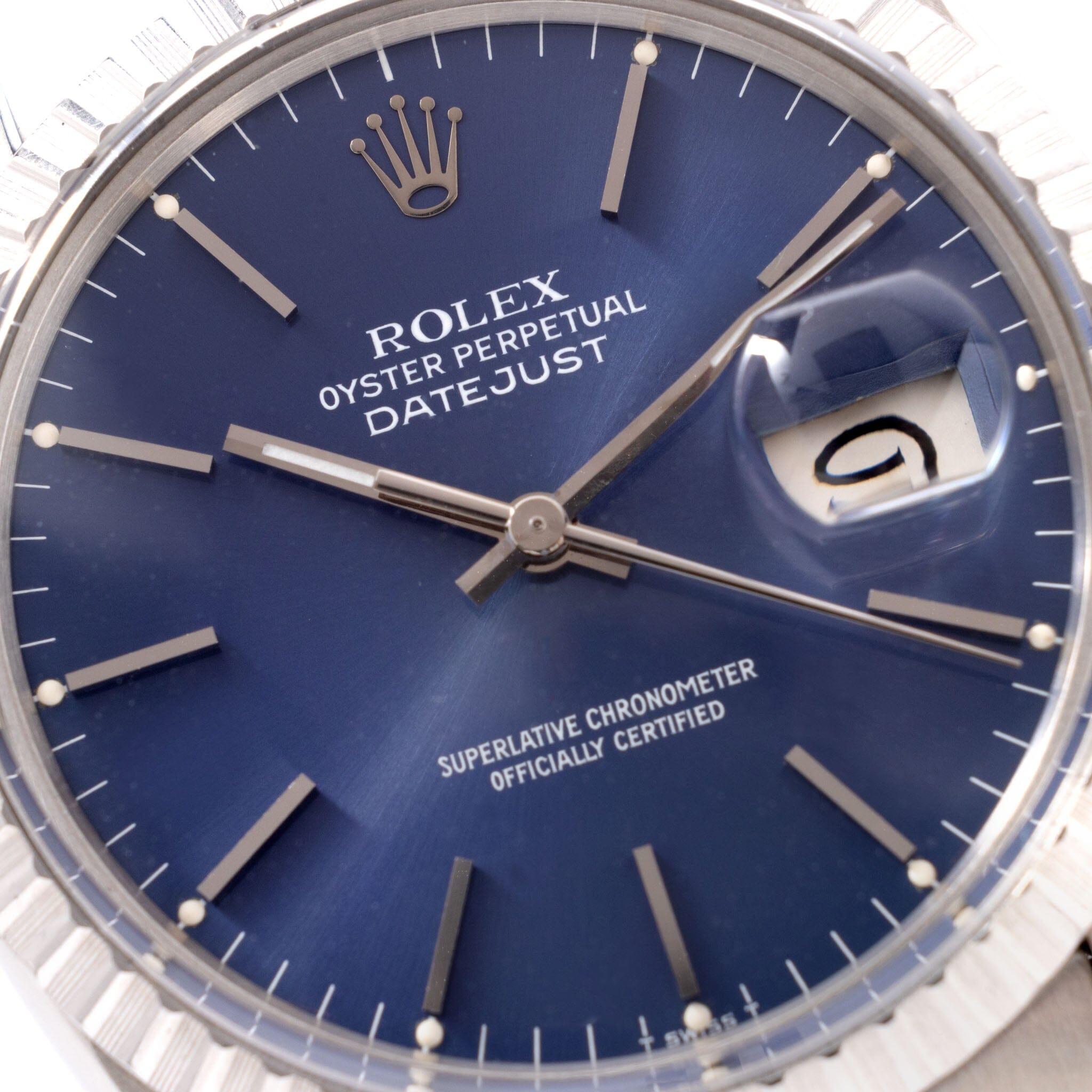 Rolex Datejust Blue Dial Ref 16030