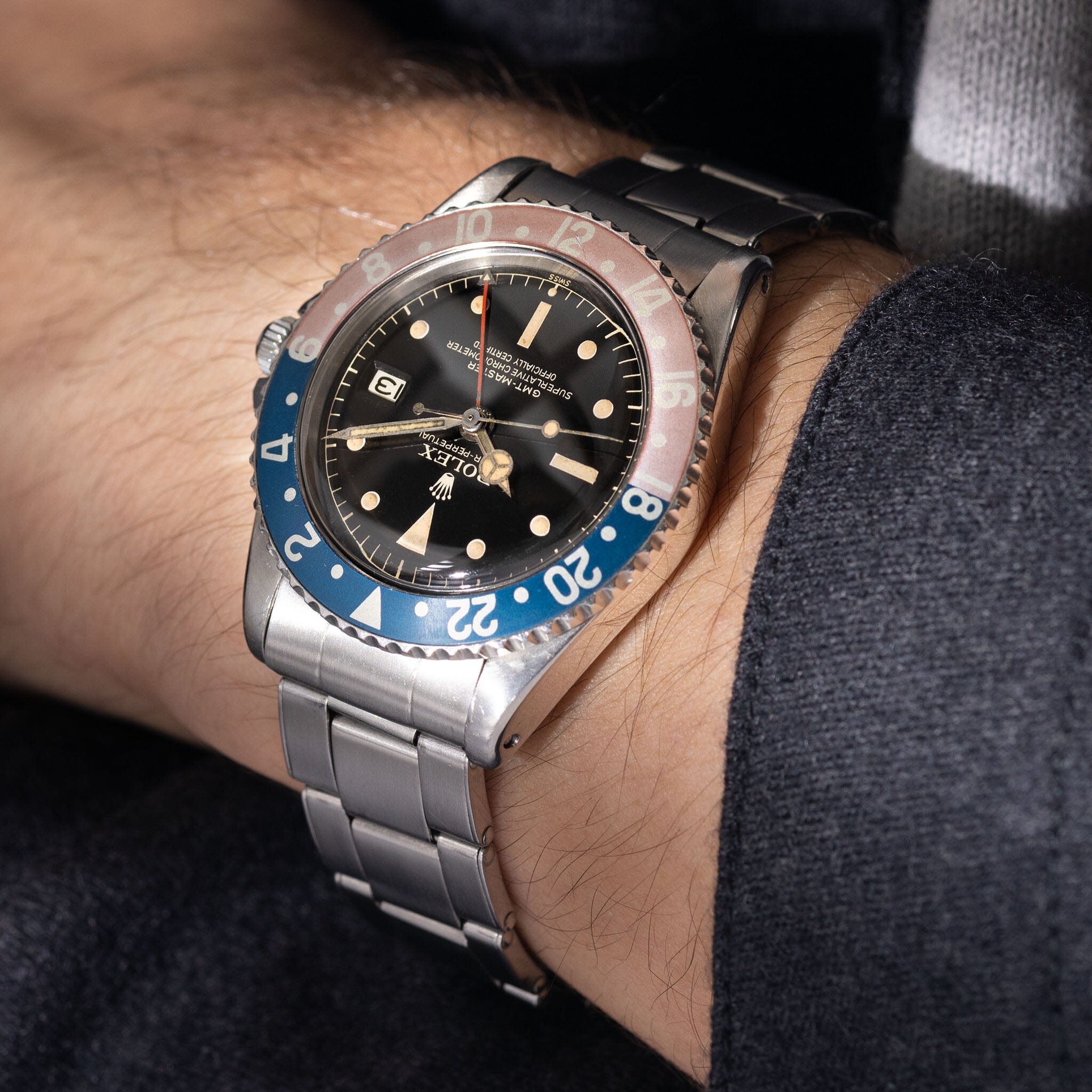 Rolex gmt master 2 blue outlet dial