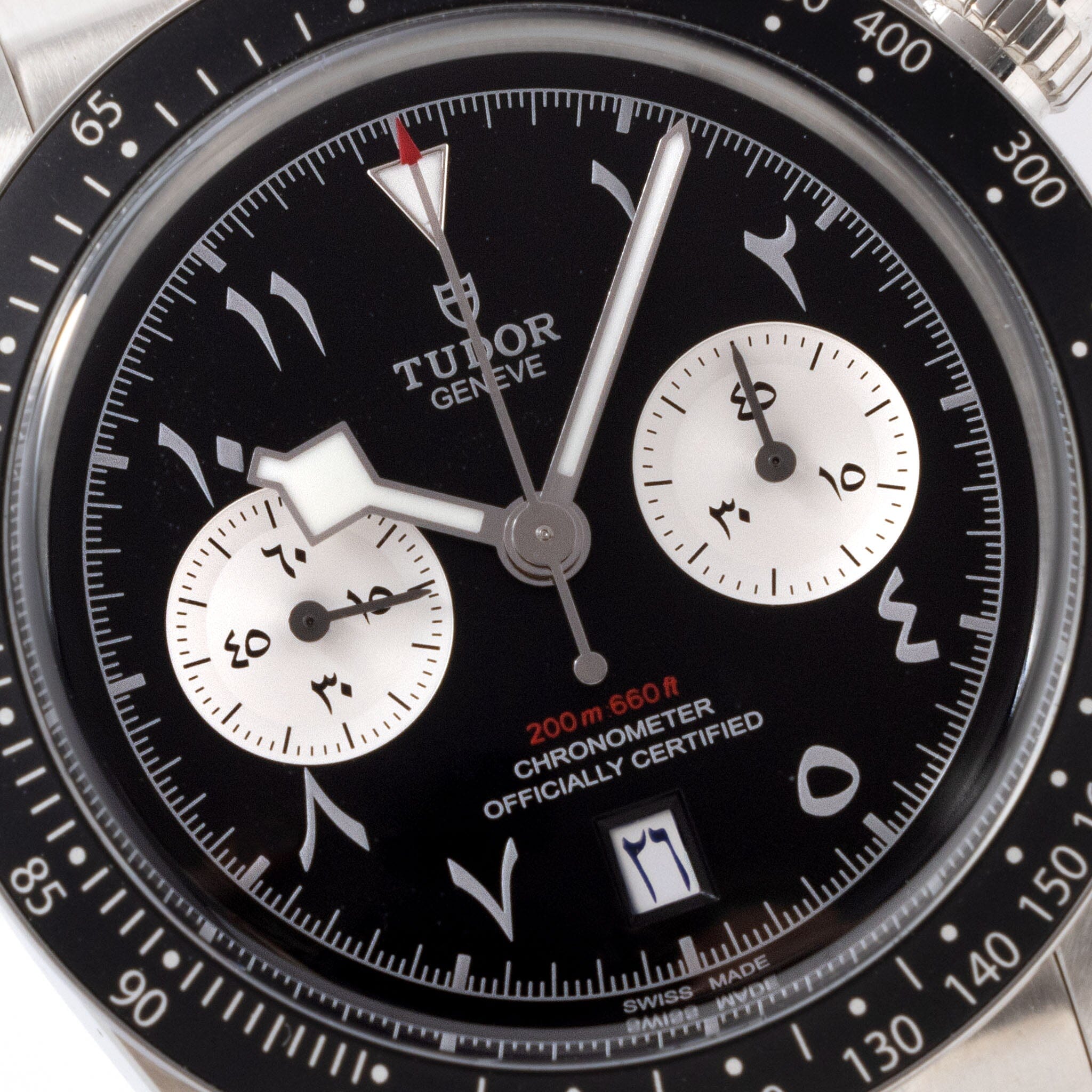 Tudor Black Bay Chrono Dubai Edition Hindi Numerals Ref 79360N