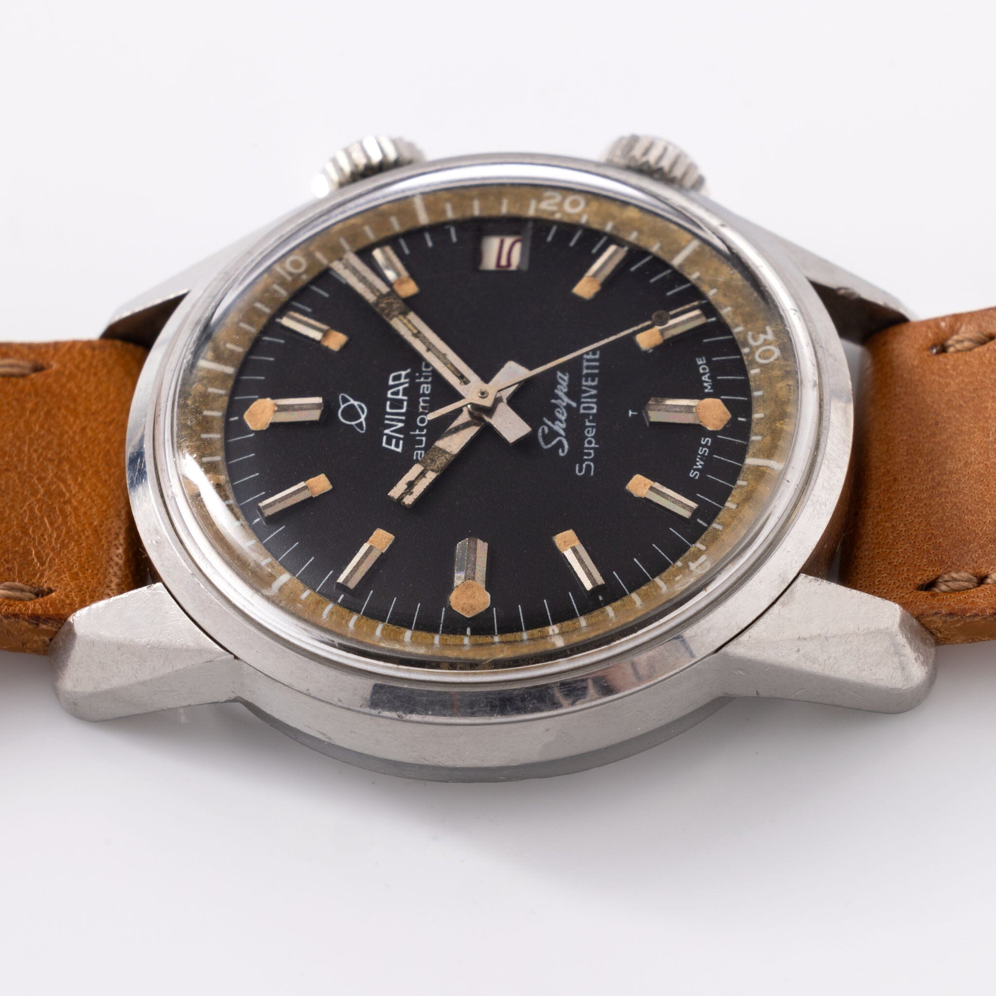 Enicar Sherpa Super-Divette Tropical Bezel Ref 145/004