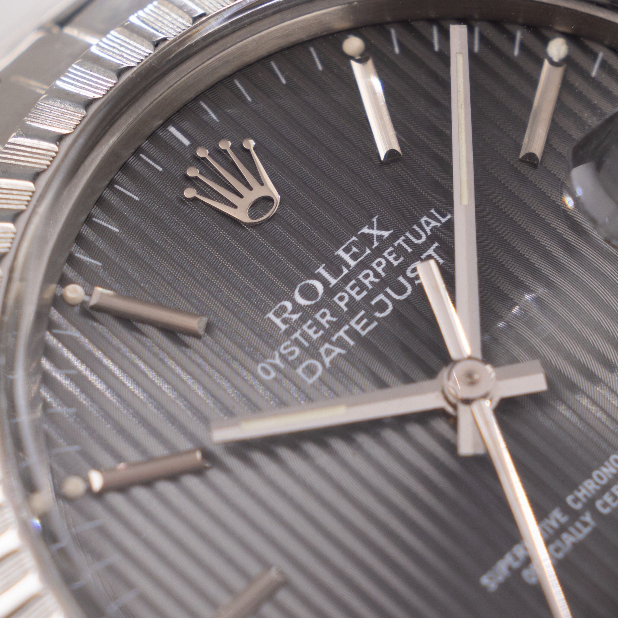 Rolex Datejust Grey Tapestry dial ref 16030