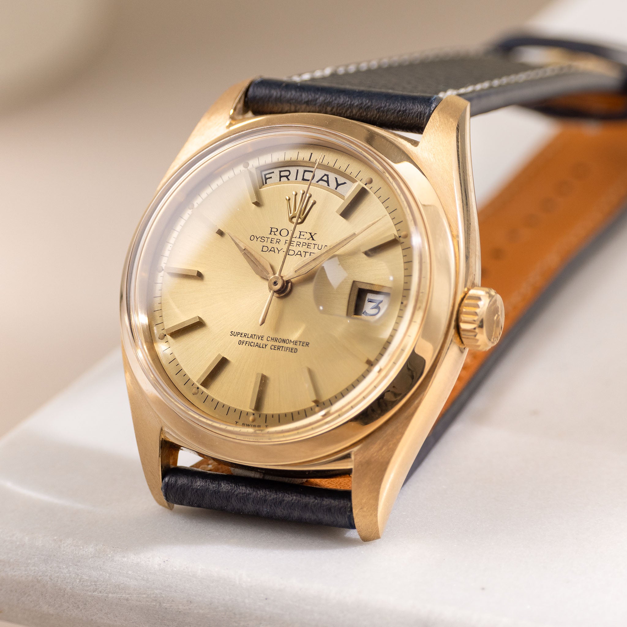 Rolex Day Date Yellow Gold Champagne Dial Ref 1802