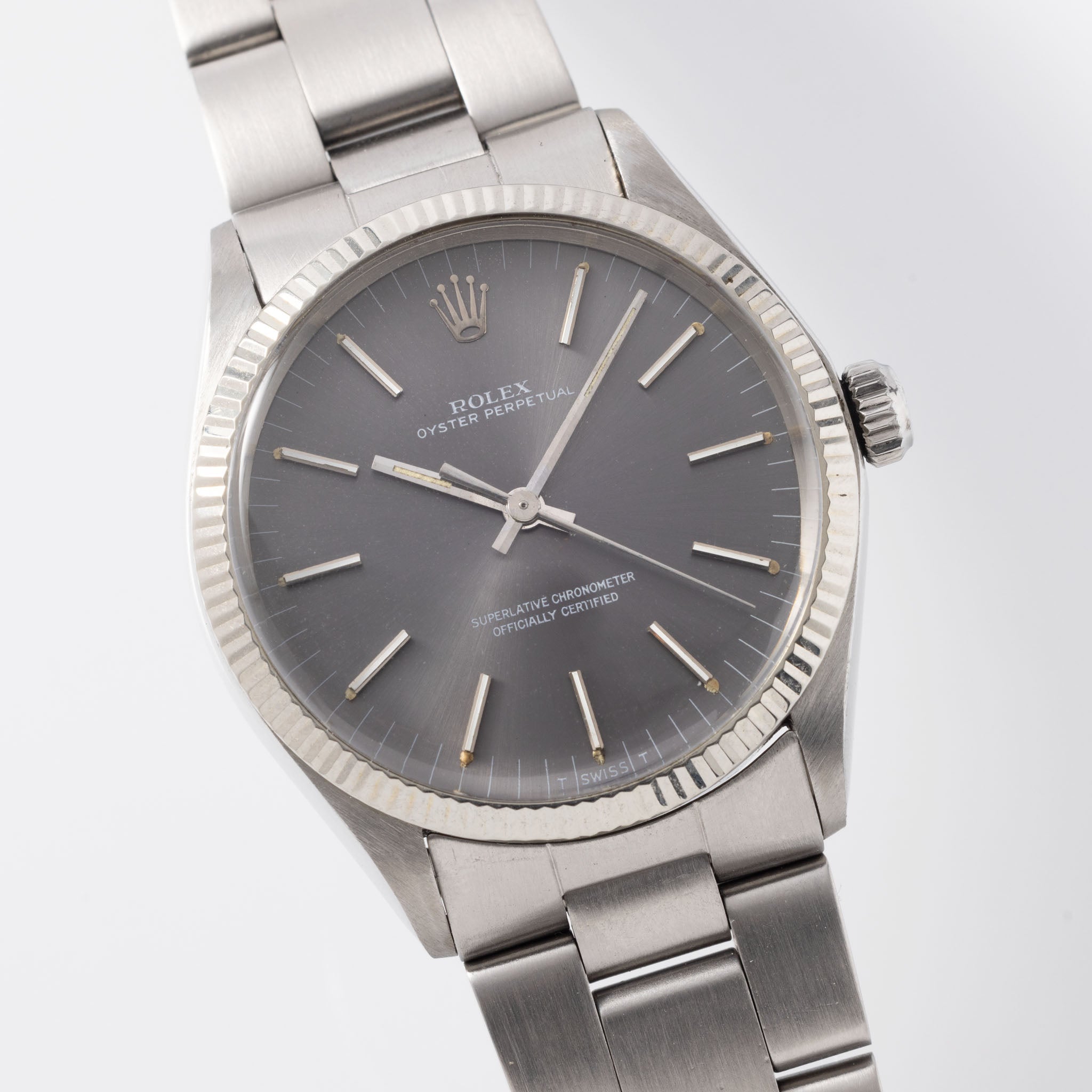 Rolex Oyster Perpetual Grey Dial "Upside down " Ref 1005