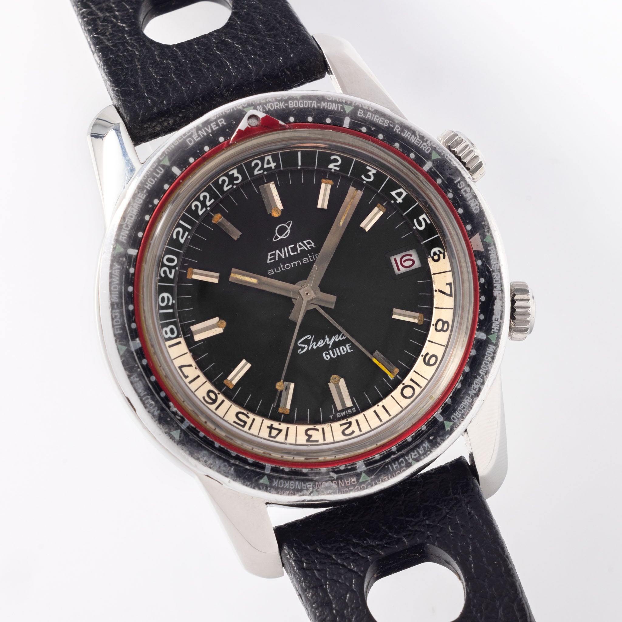 Enicar Sherpa Guide 600 Mk2 World Time ref 146/001