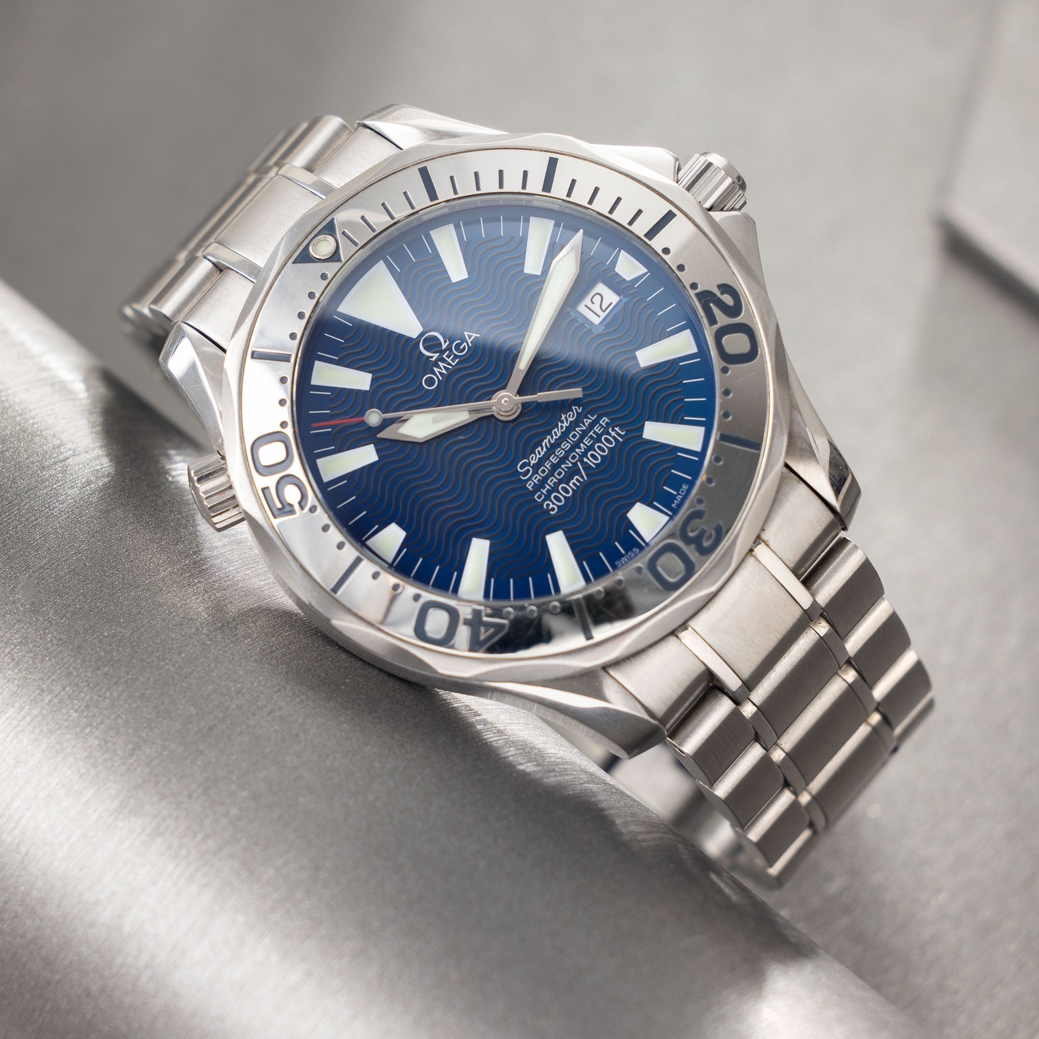James Bond Omega Omega Seamaster 300m Blue Wave Dial Omega