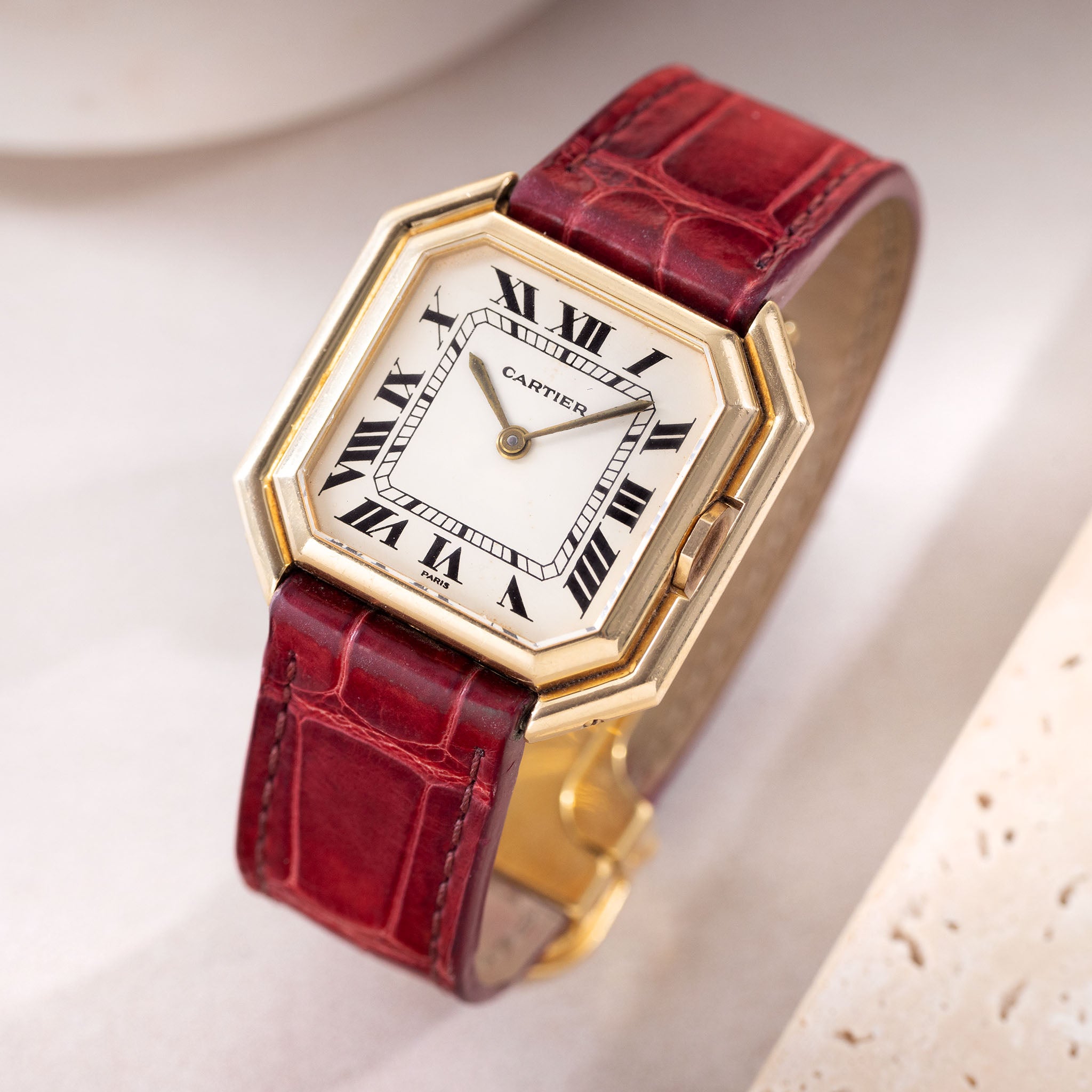 Cartier Ceinture Jumbo Paris Dial Automatic in 18k Yellow Gold Ref. 17