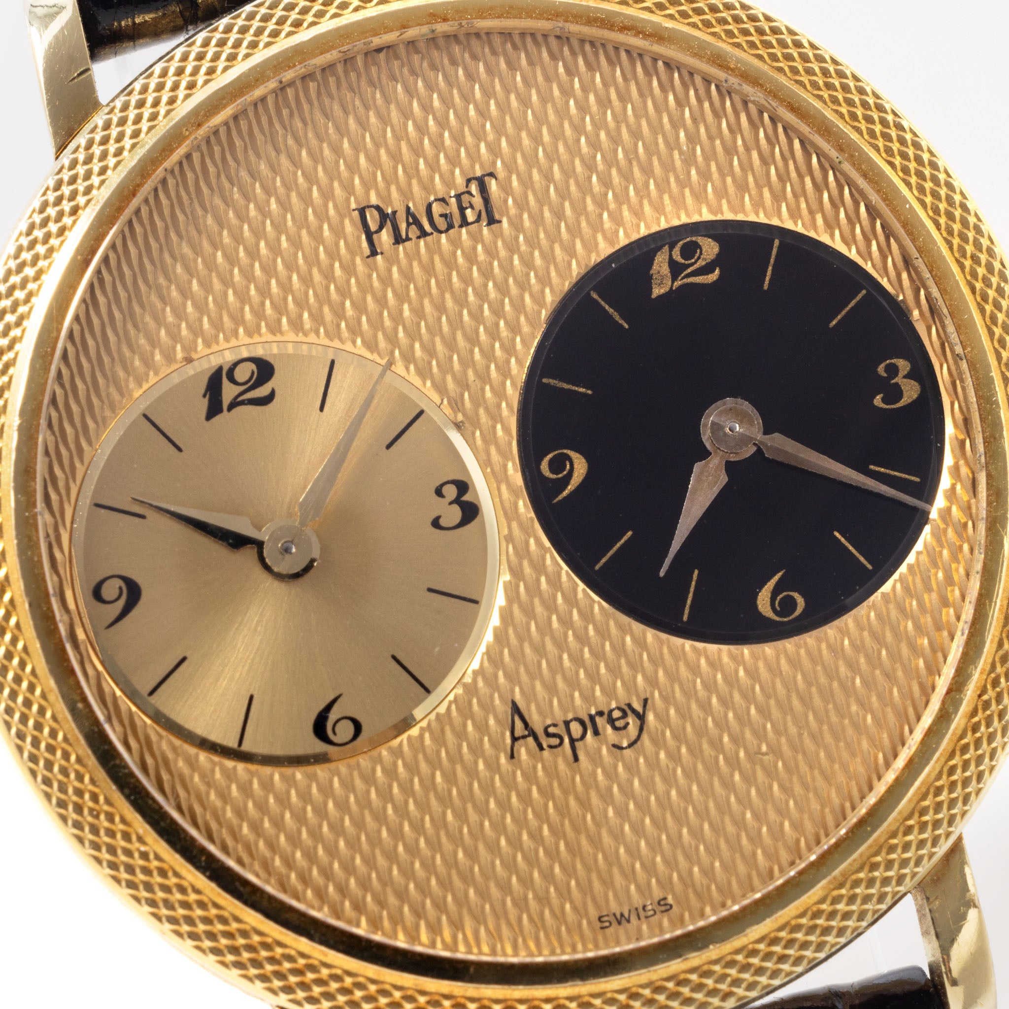 Piaget Asprey-Signed Altiplano Dual Time Yellow Gold Ref 612103