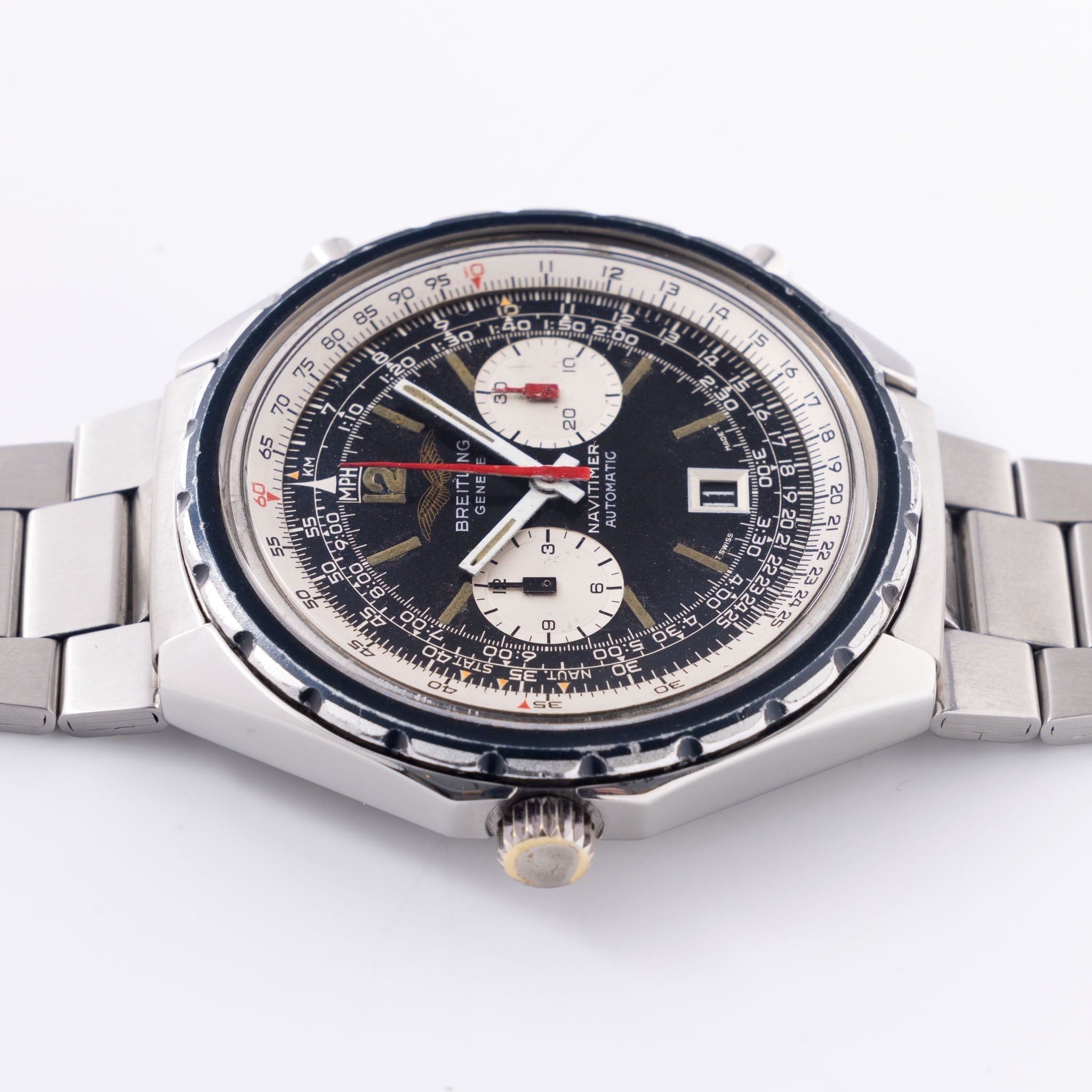 Breitling Navitimer automatic “Iraqi General Youth Training Association” Chronograph Ref. 1806 "Fried Egg"