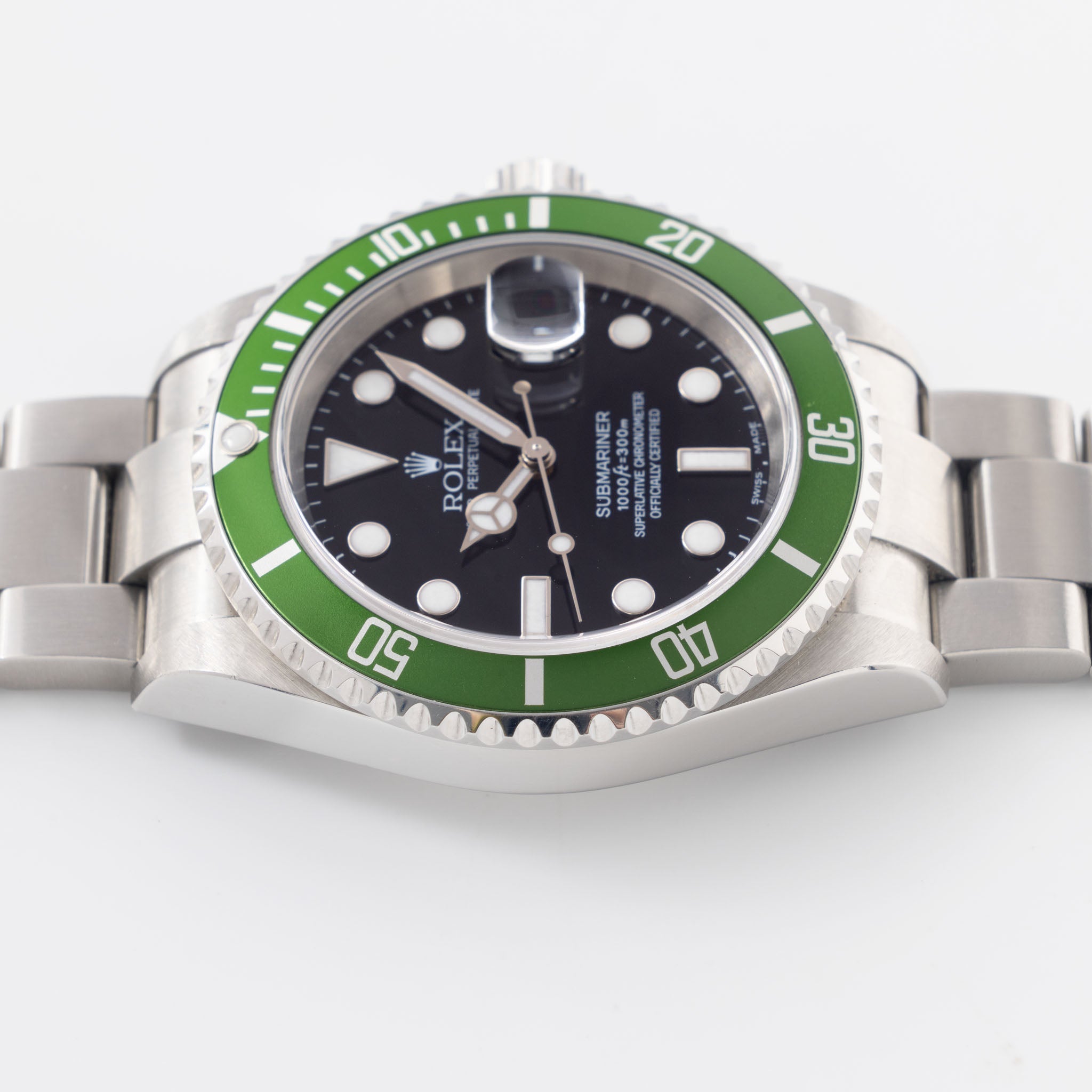Rolex Submariner “Kermit - Flat Four” Submariner with Box and Hangtags Ref. 16610LV