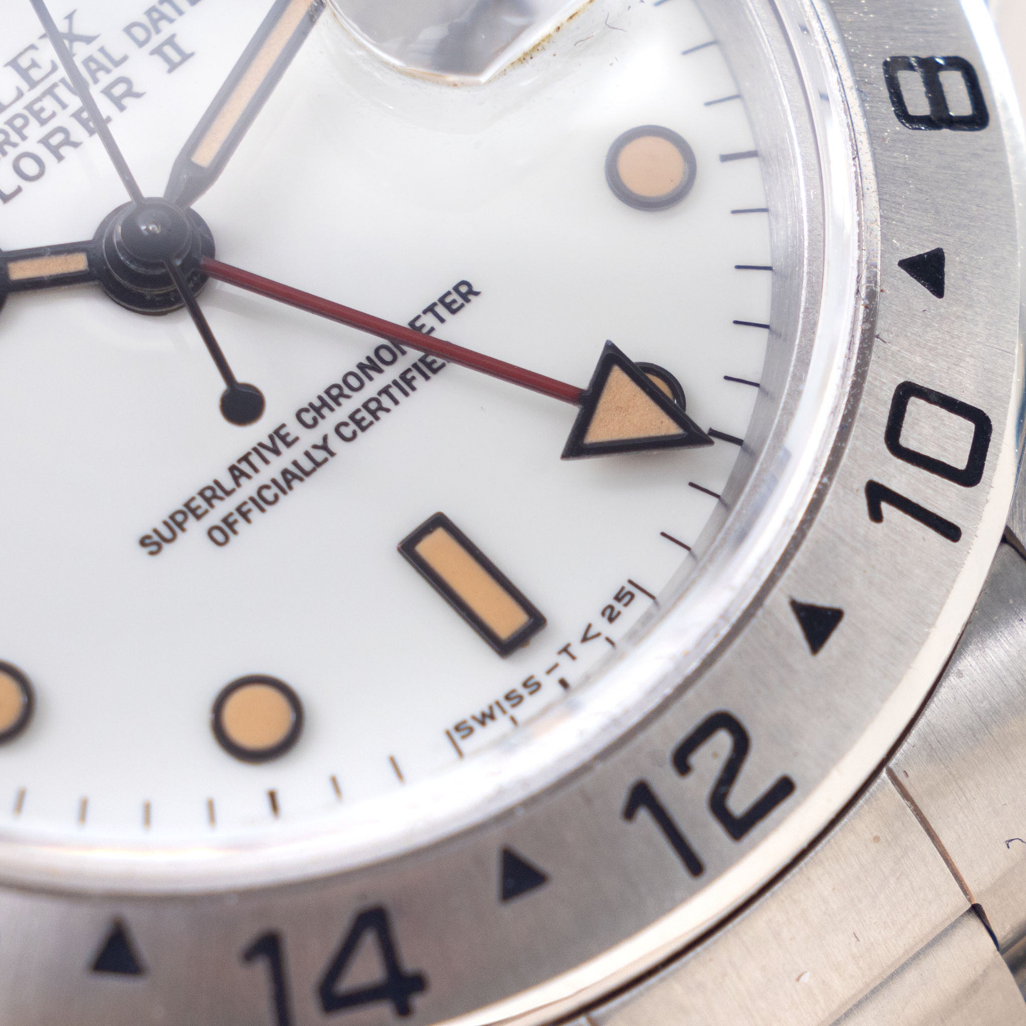Rolex Explorer II White Dial "Chicchi di Maïs" Patina Ref. 16570