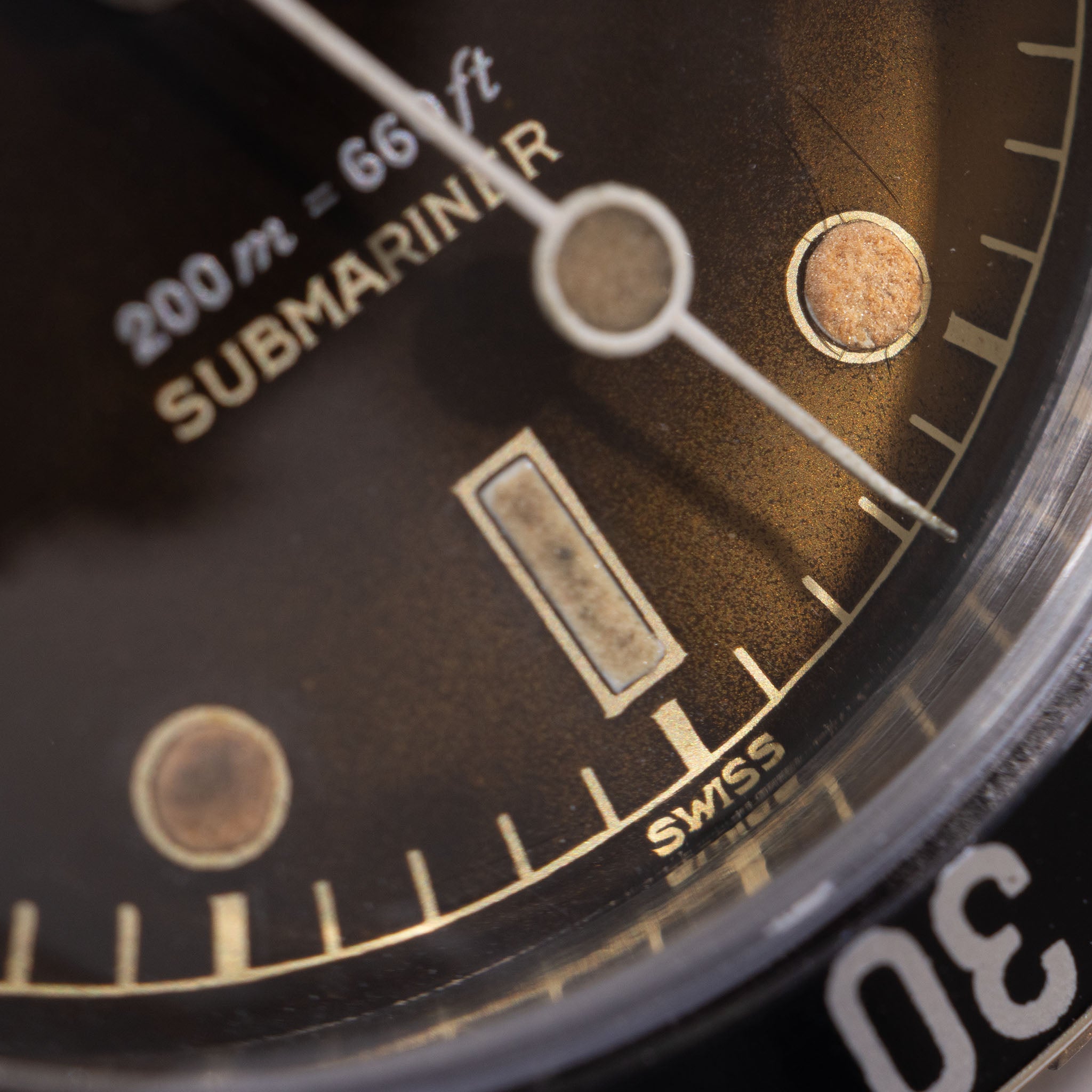 Rolex Submariner 6538 “Big crown” Tropical 2 liner dial