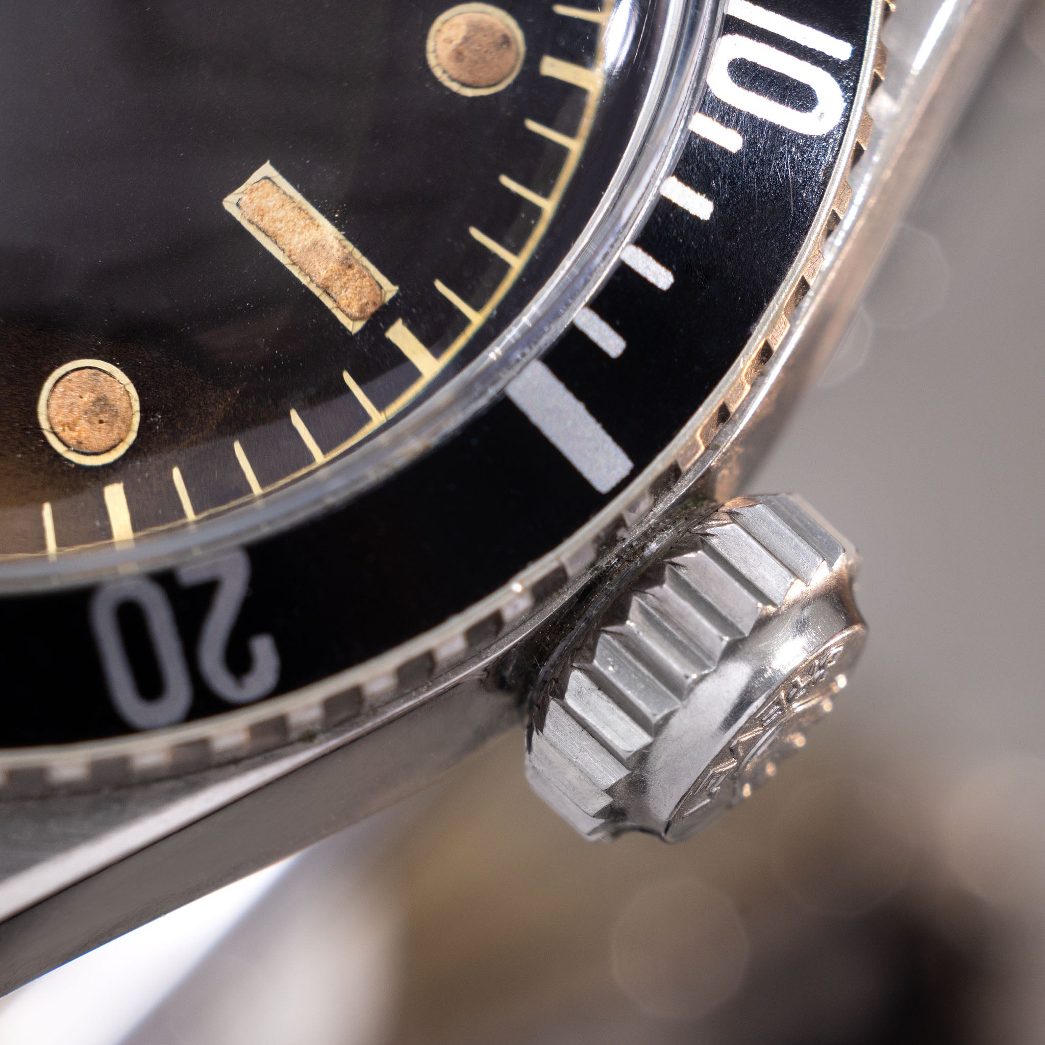 Rolex Submariner 6538 “Big crown” Tropical 2 liner dial