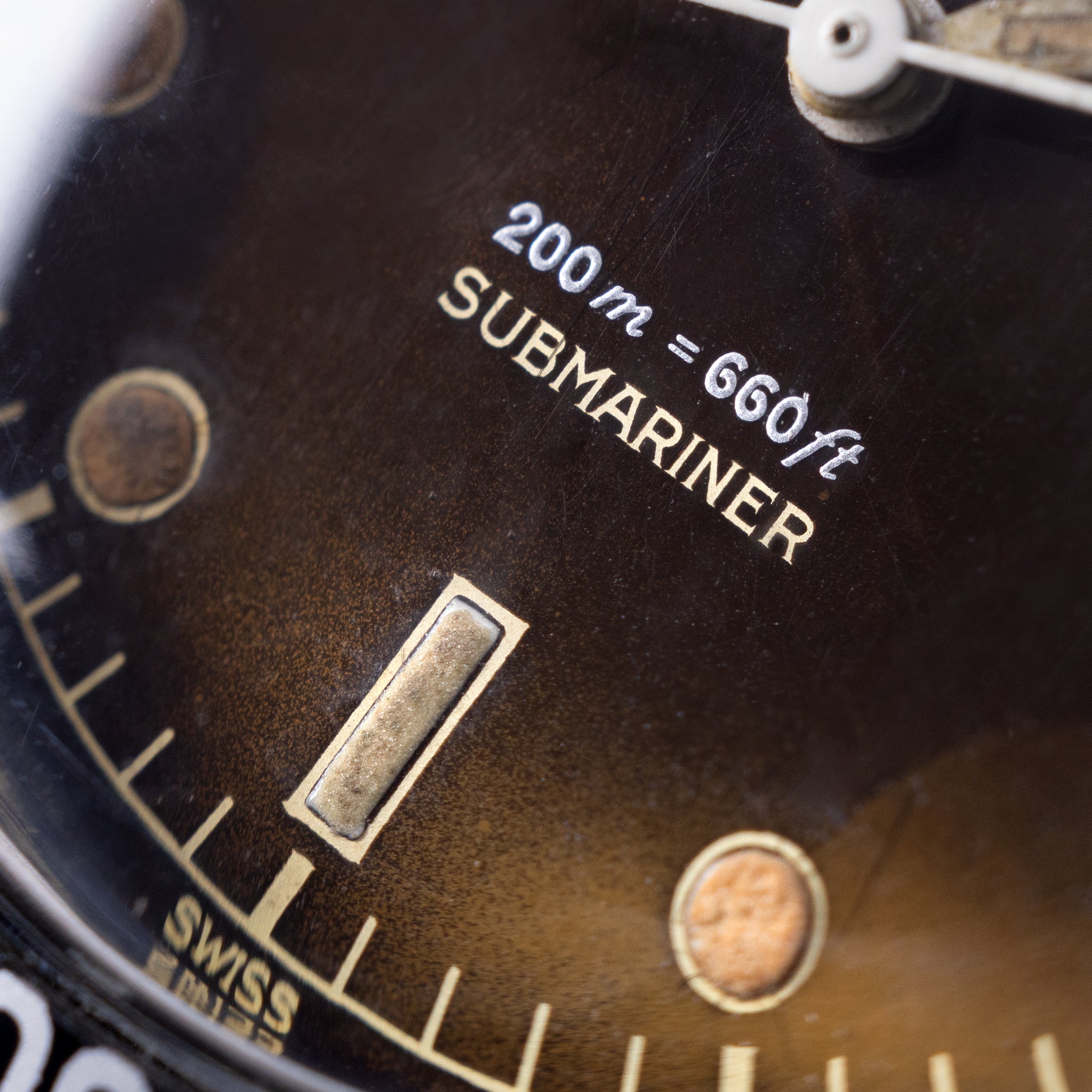 Rolex Submariner 6538 “Big crown” Tropical 2 liner dial