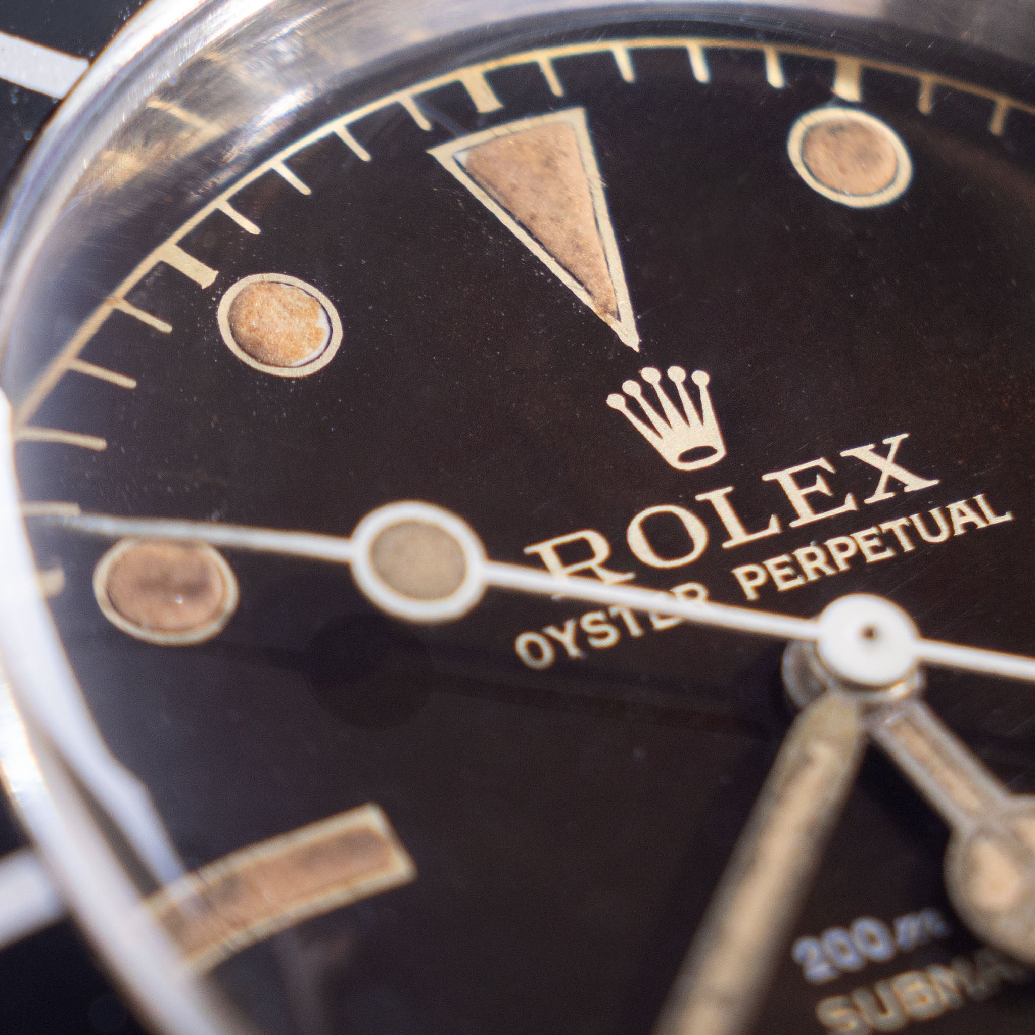 Rolex Submariner 6538 “Big crown” Tropical 2 liner dial