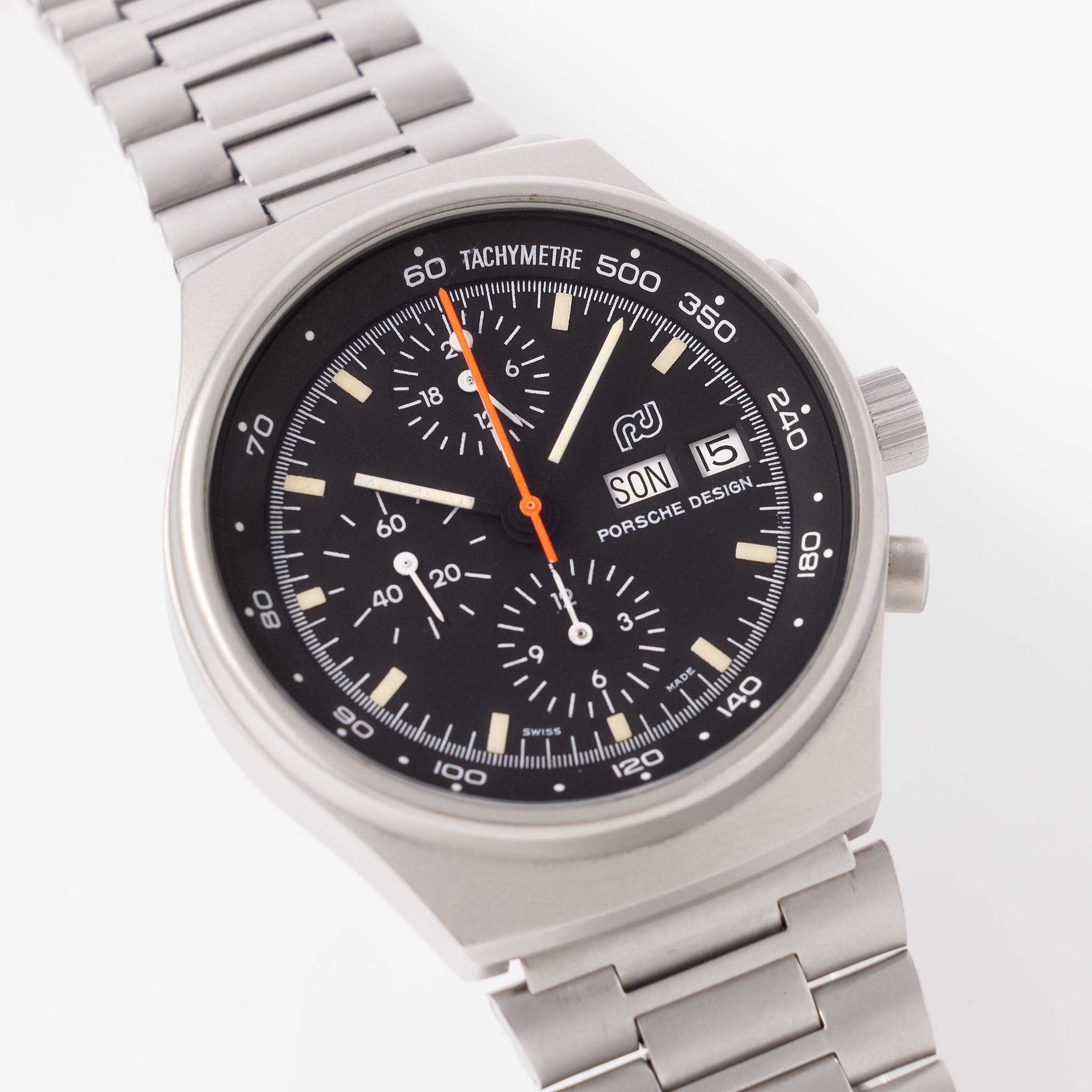 Porsche Design by Orfina Chronograph 1 ref. 7176D 'Lemania 5100" Sandblasted Grey
