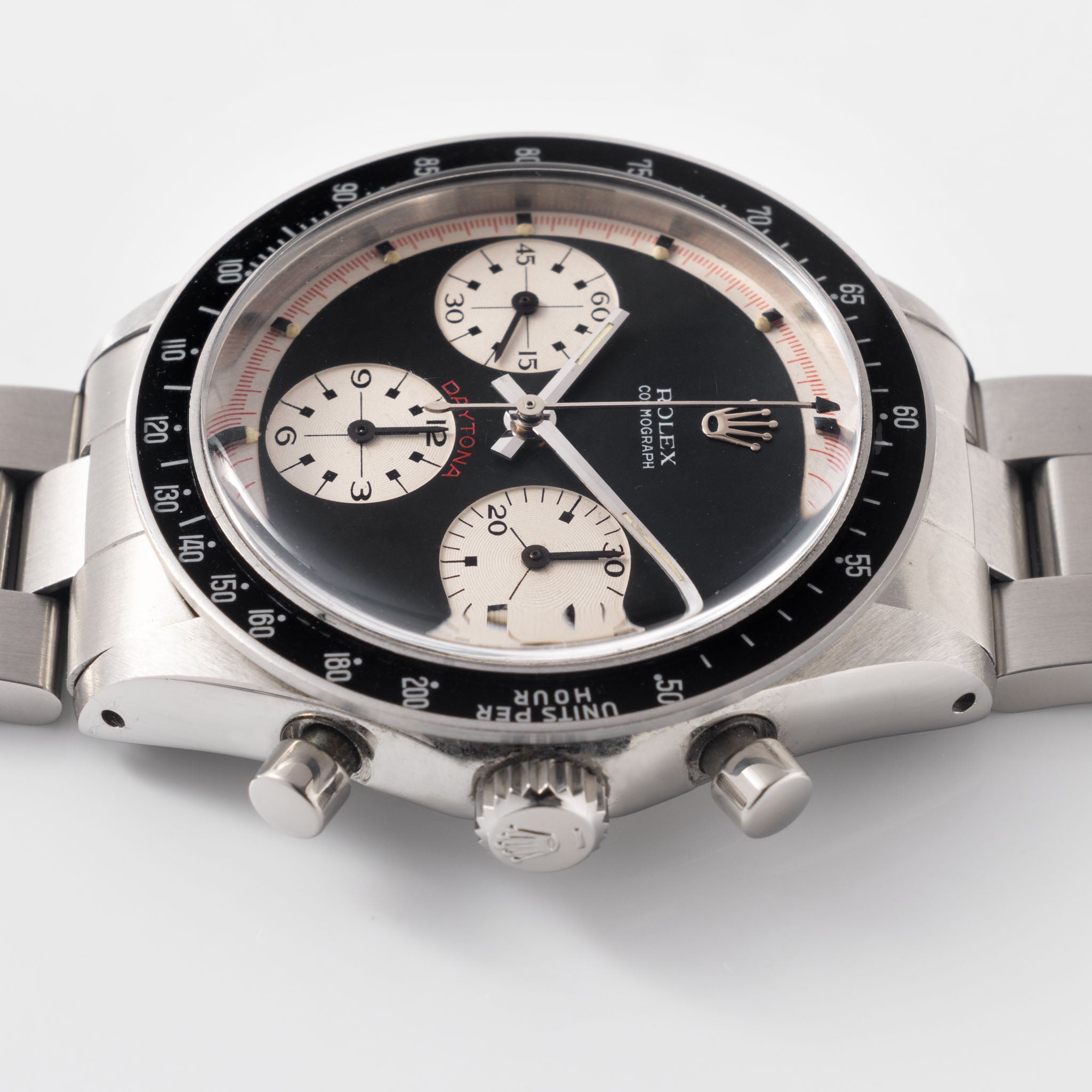 Rolex Cosmograph Daytona 6241 Black Tri-Color Paul Newman dial with Rolex service papers