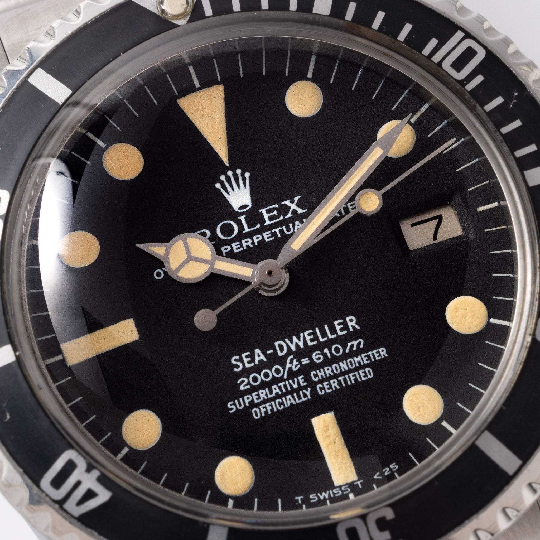Rolex Sea-dweller ref 1665 MK2 Rail dial with Vivid Patina, Box and Service Papers