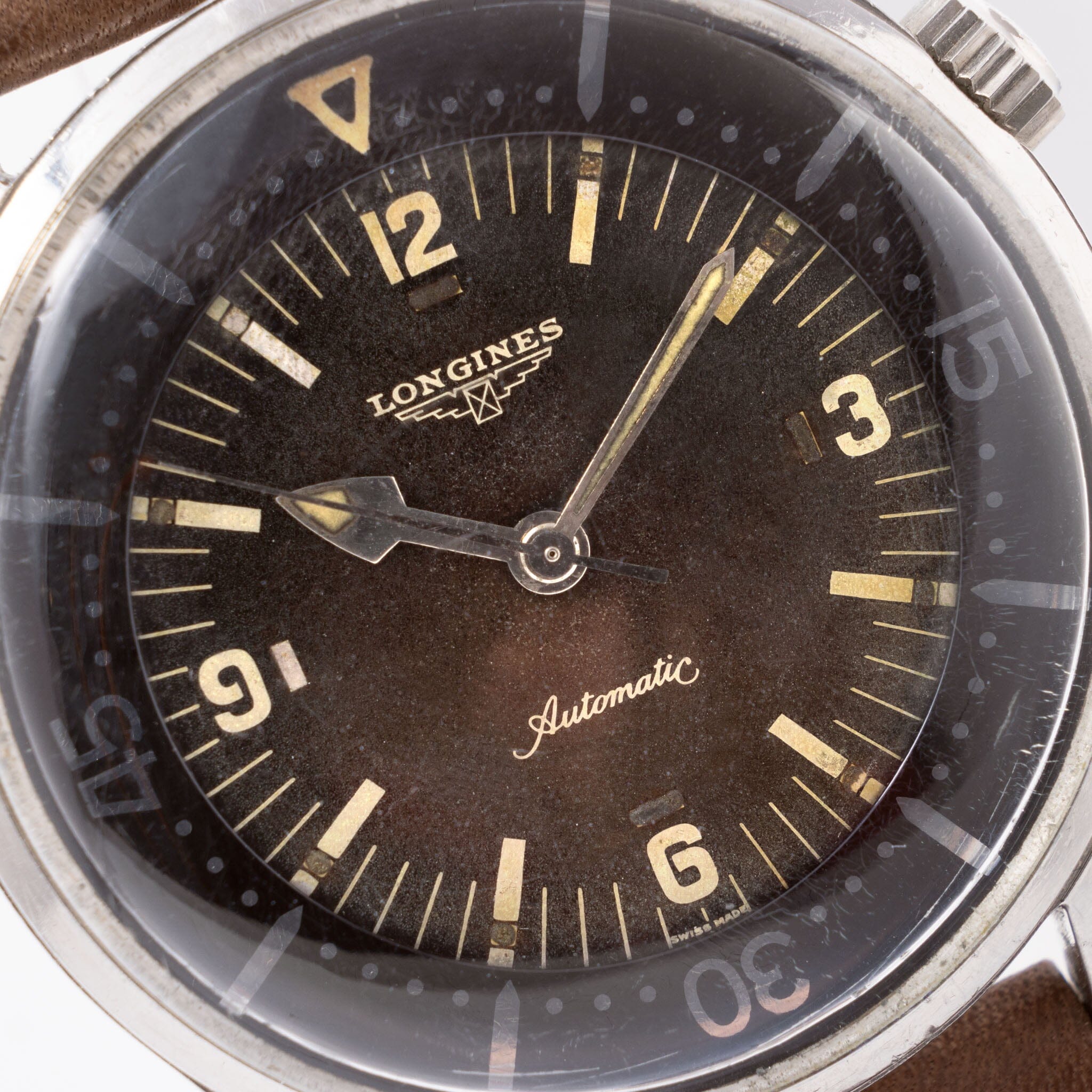 Longines Legend Diver Compressor Tropical Dial Ref 7150-1