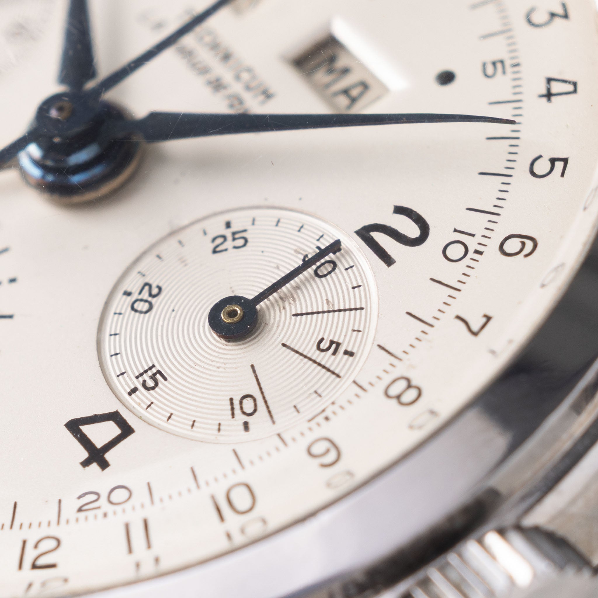 Technicum La chaux de fonds Triple Date Moonphase Chronograph “Datocompax” School Watch with provenance