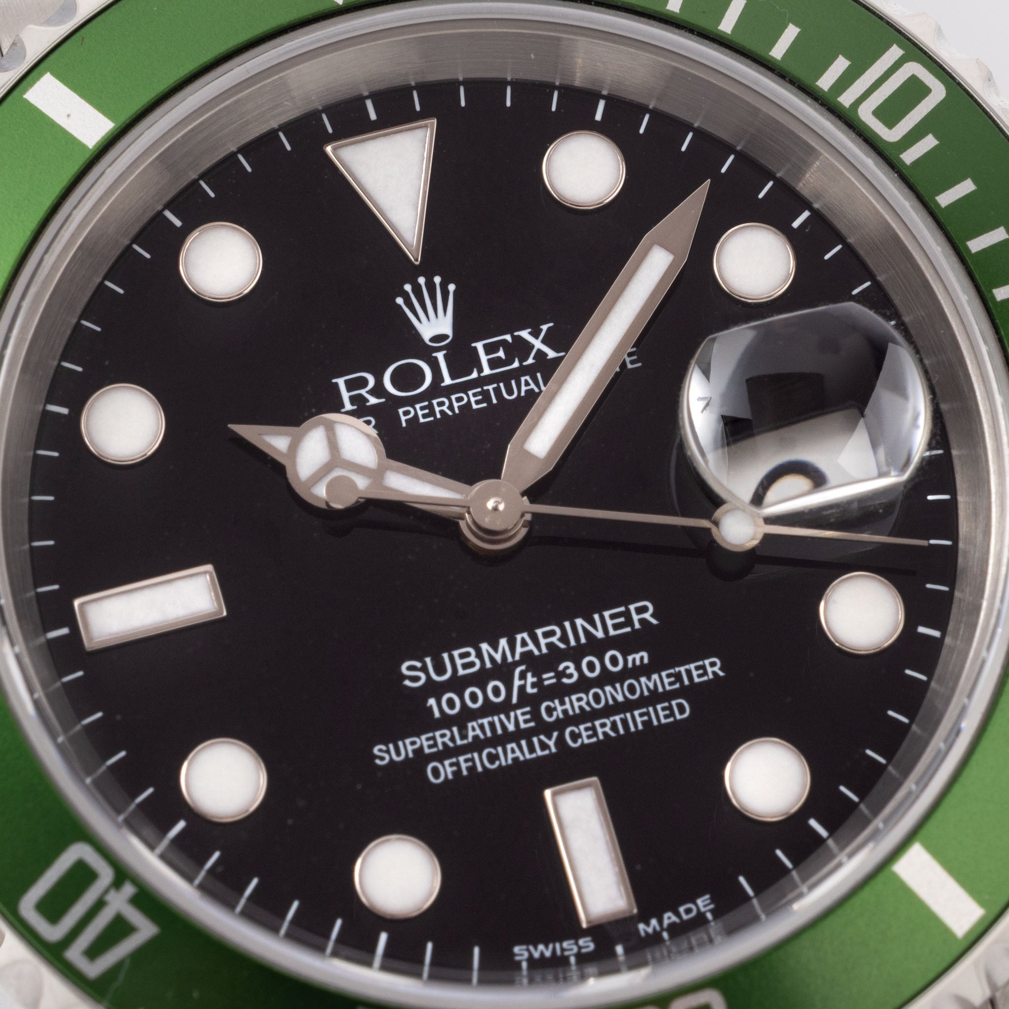 Rolex Submariner “Kermit” Flat 4 with Pouch and Papers Ref. 16610LV