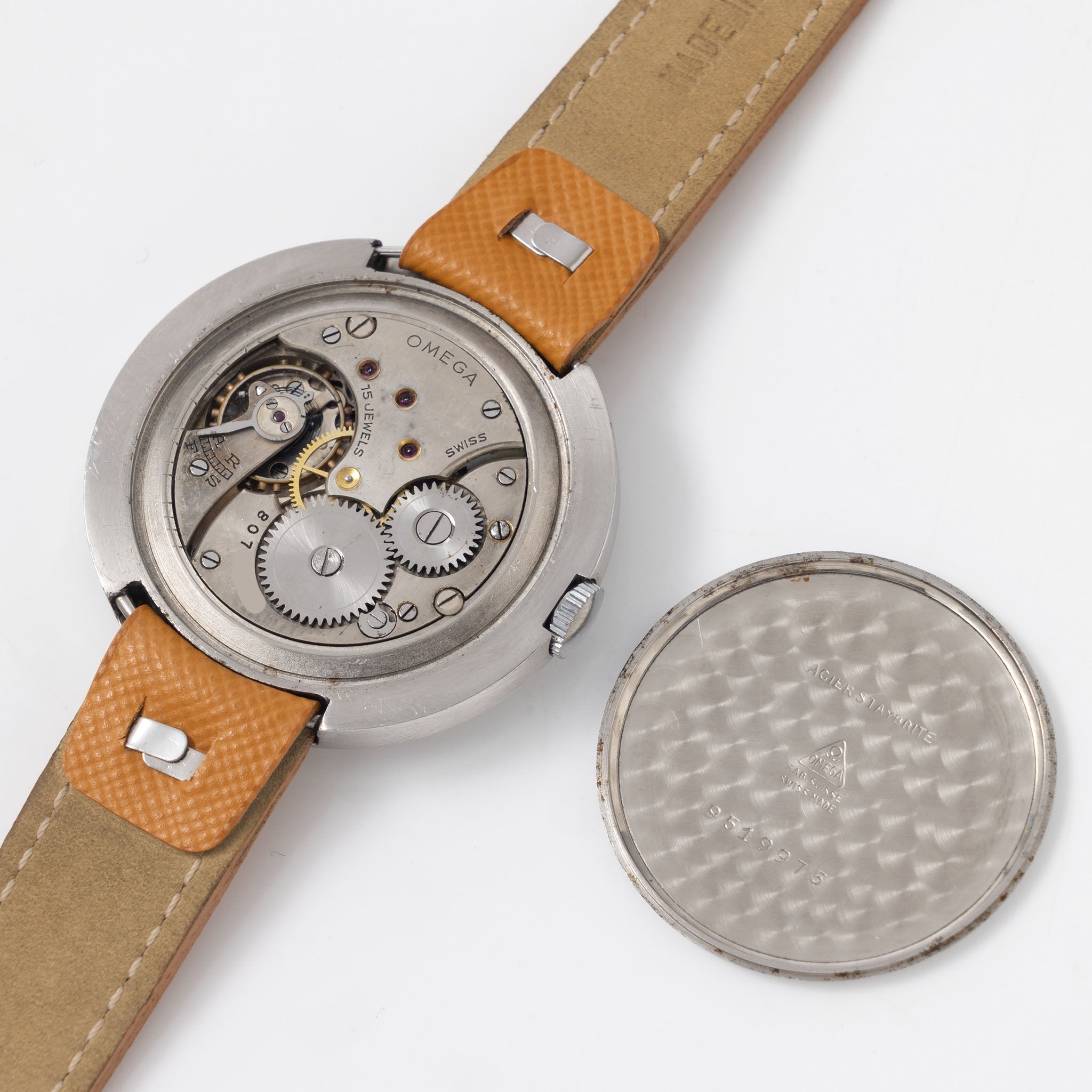Omega Disco-Volante Oversized Dresswatch ref. CK2013 Two-Tone Silver Dial