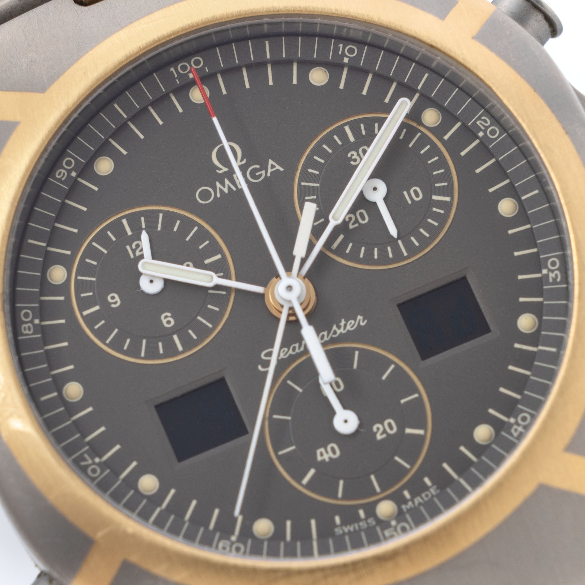 Omega Seamaster Polaris chronograph Olympic Games Limited Edition  in Titanium  and Gold ref 386.1232