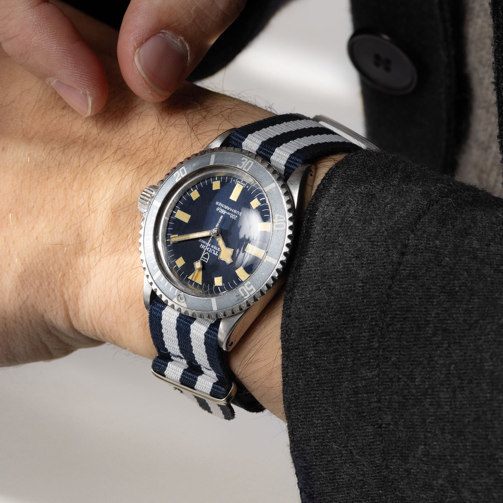 Tudor Submariner MN82 Marine Nationale ref 9410/0 Blue Snowflake Dial