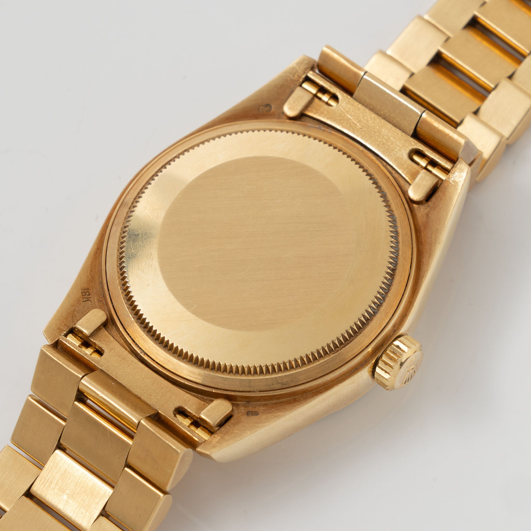 Rolex Day-Date 18038 Petrol Blue Stella Dial in 18k Yellow Gold