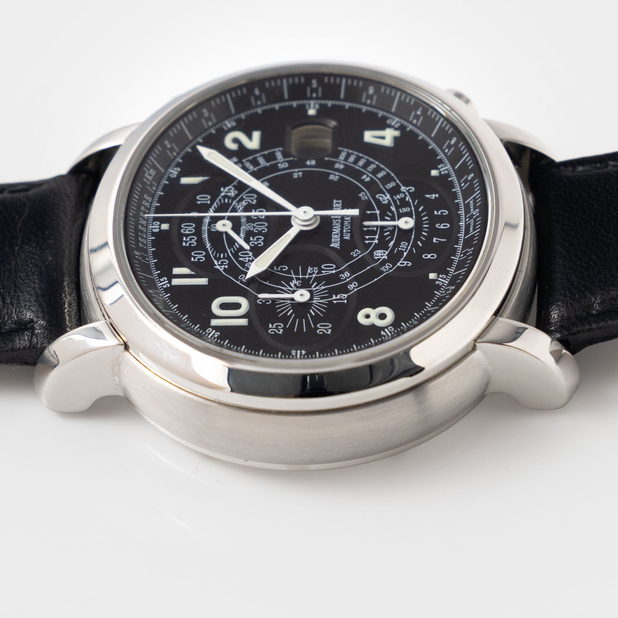 Audemars Piguet Millenary Chronograph Black Dial ref. 25822ST with Original Certificate of Origine