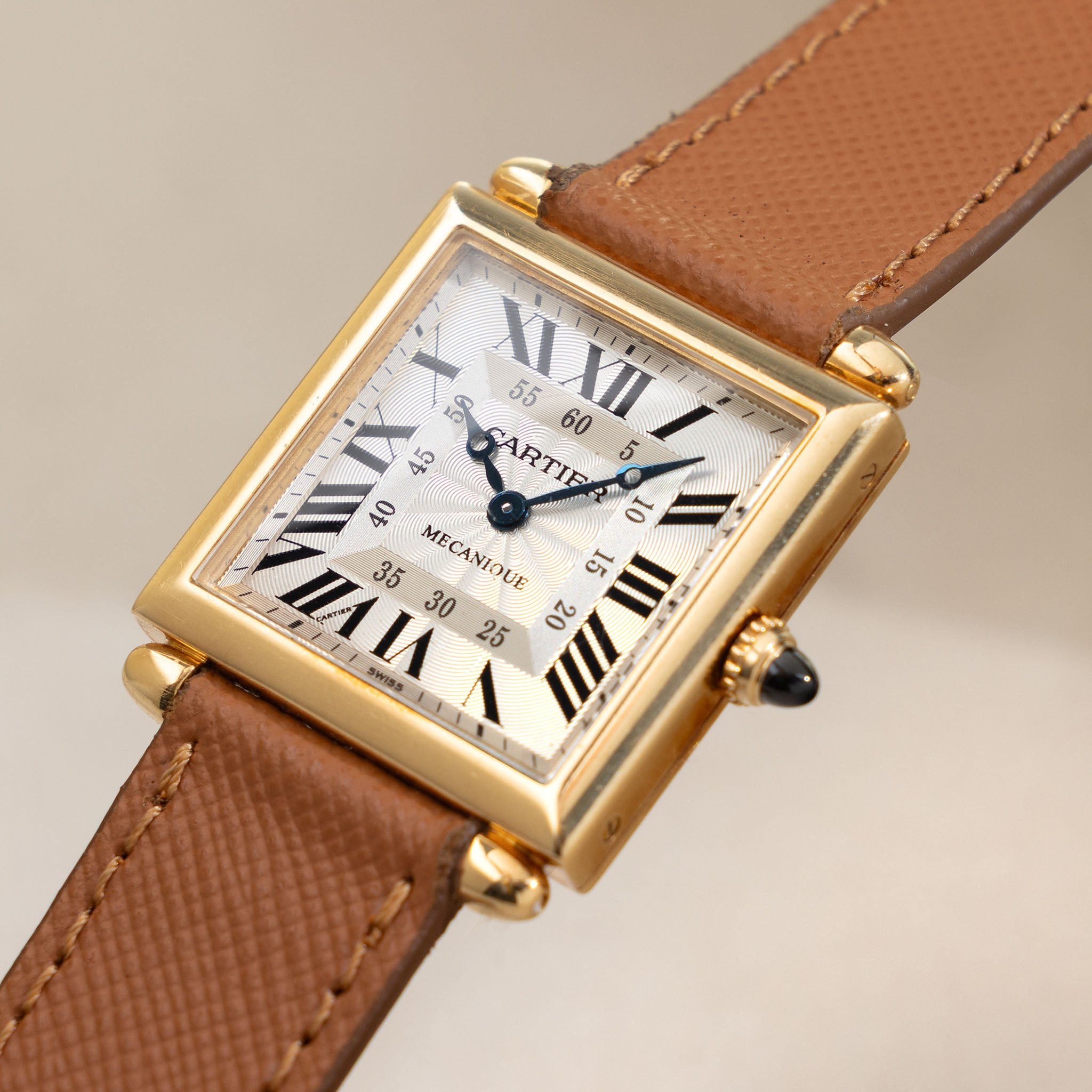 Cartier Tank Obus CPCP in 18 k yellow gold ref 2380