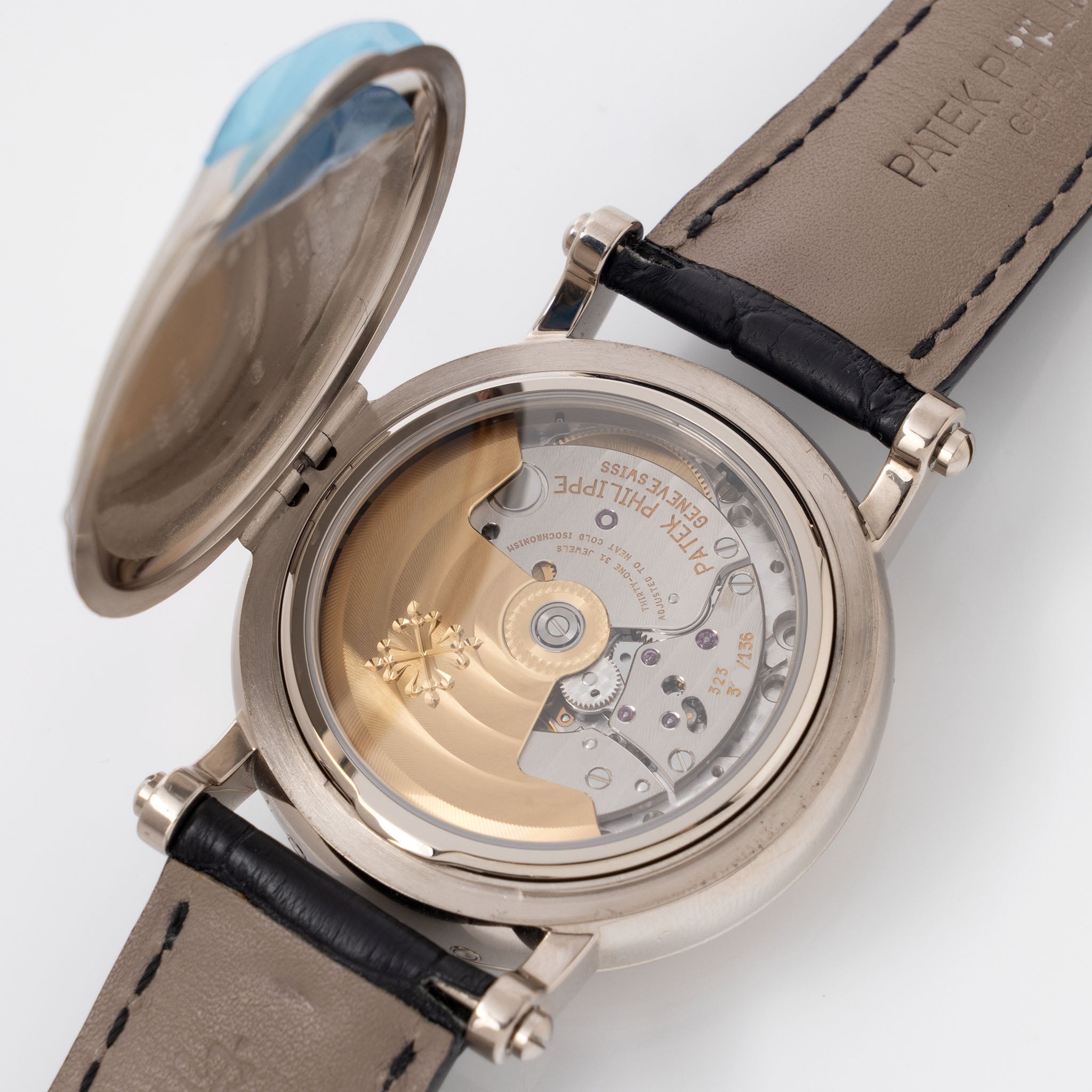 Patek Philippe Retrograde Perpetual Calendar 5059G Officer Case in 18k White Gold with Original Certificate of Origine