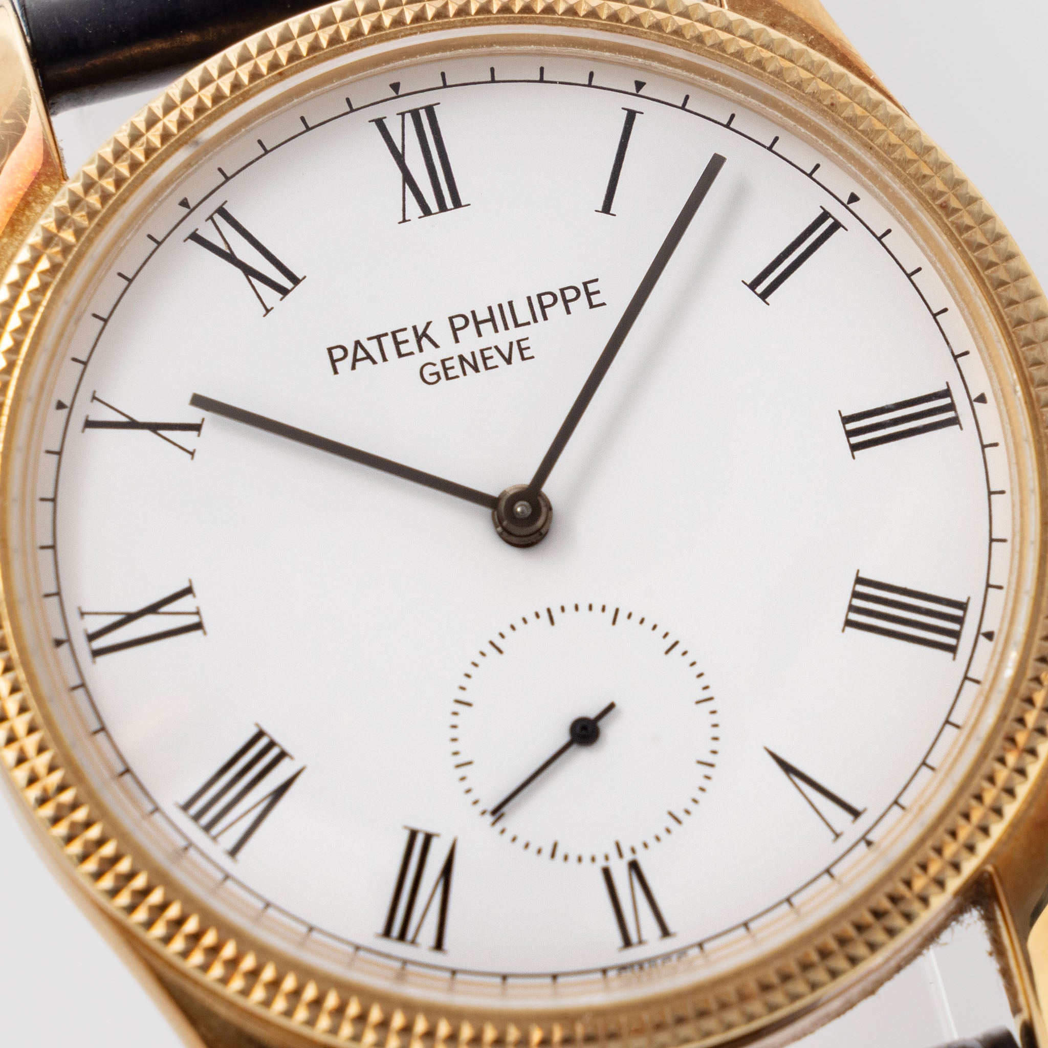 Patek Philippe Calatrava 3796D “Clous de Paris” Porcelain Dial with Hangtag & Extract from the Archives